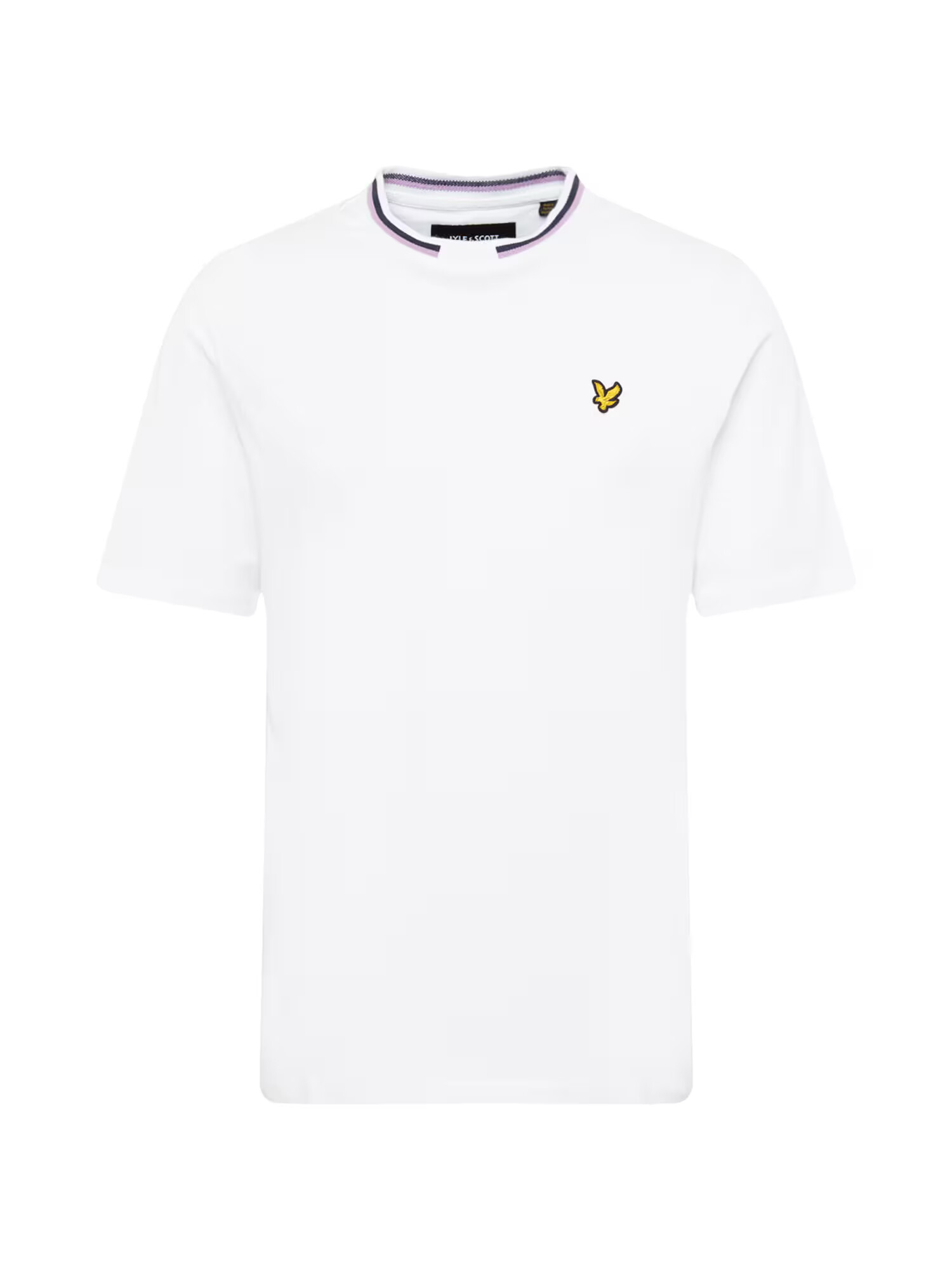 Lyle & Scott Majica bela / lila / mornarska / zlato-rumena / črna - Pepit.si