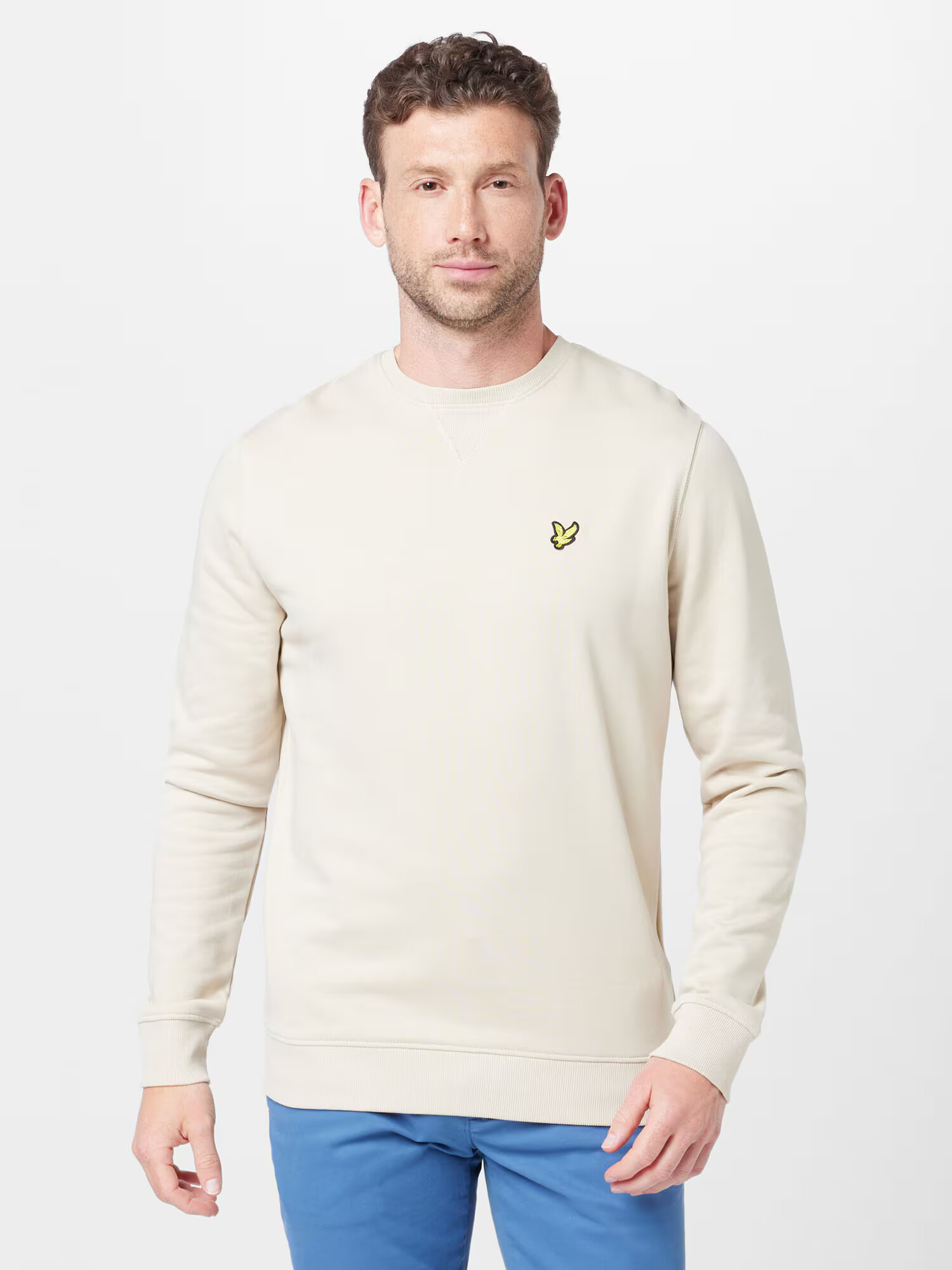 Lyle & Scott Majica bež / rumena / črna - Pepit.si