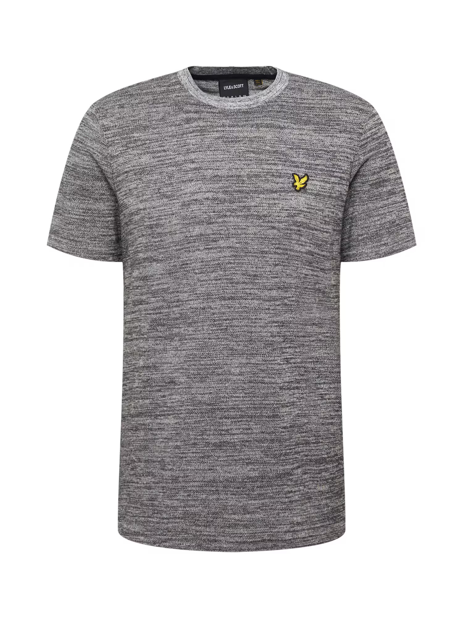 Lyle & Scott Majica 'End On End' mornarska / rumena / pegasto siva / črna - Pepit.si