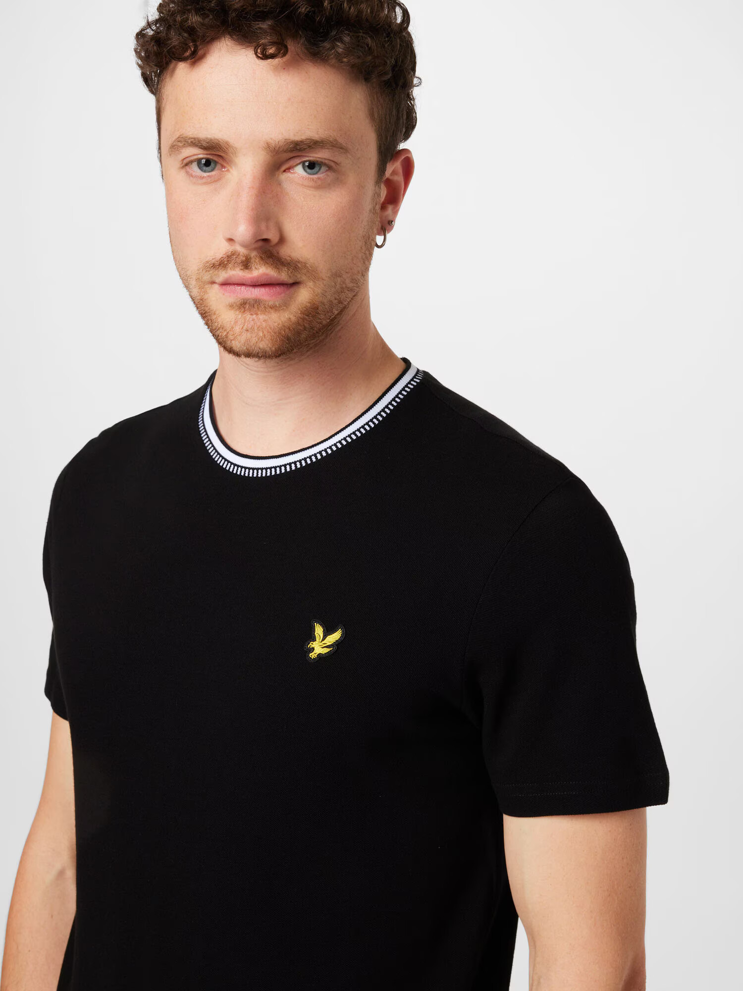 Lyle & Scott Majica limona / črna / bela - Pepit.si