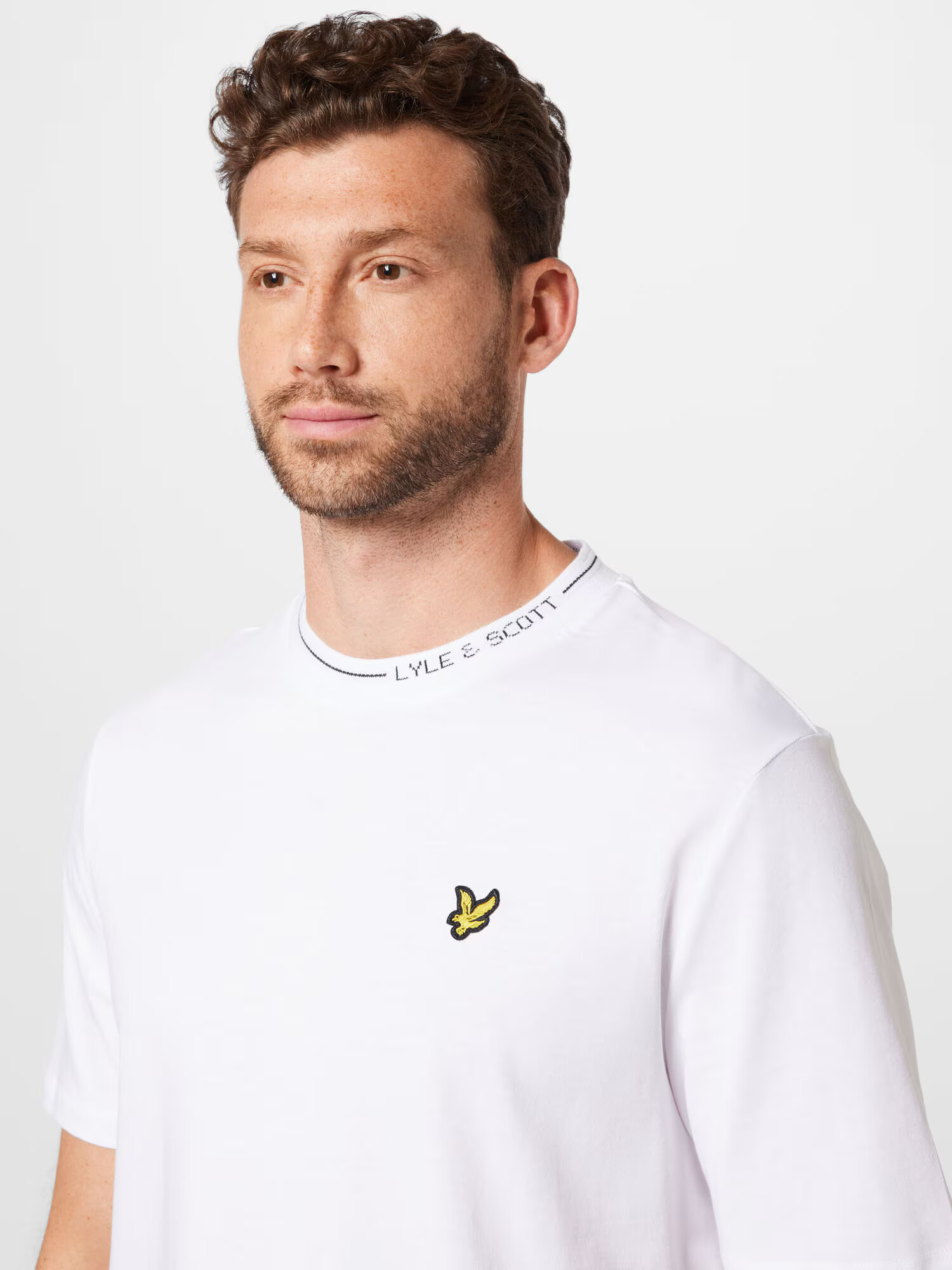 Lyle & Scott Majica mornarska / bela - Pepit.si