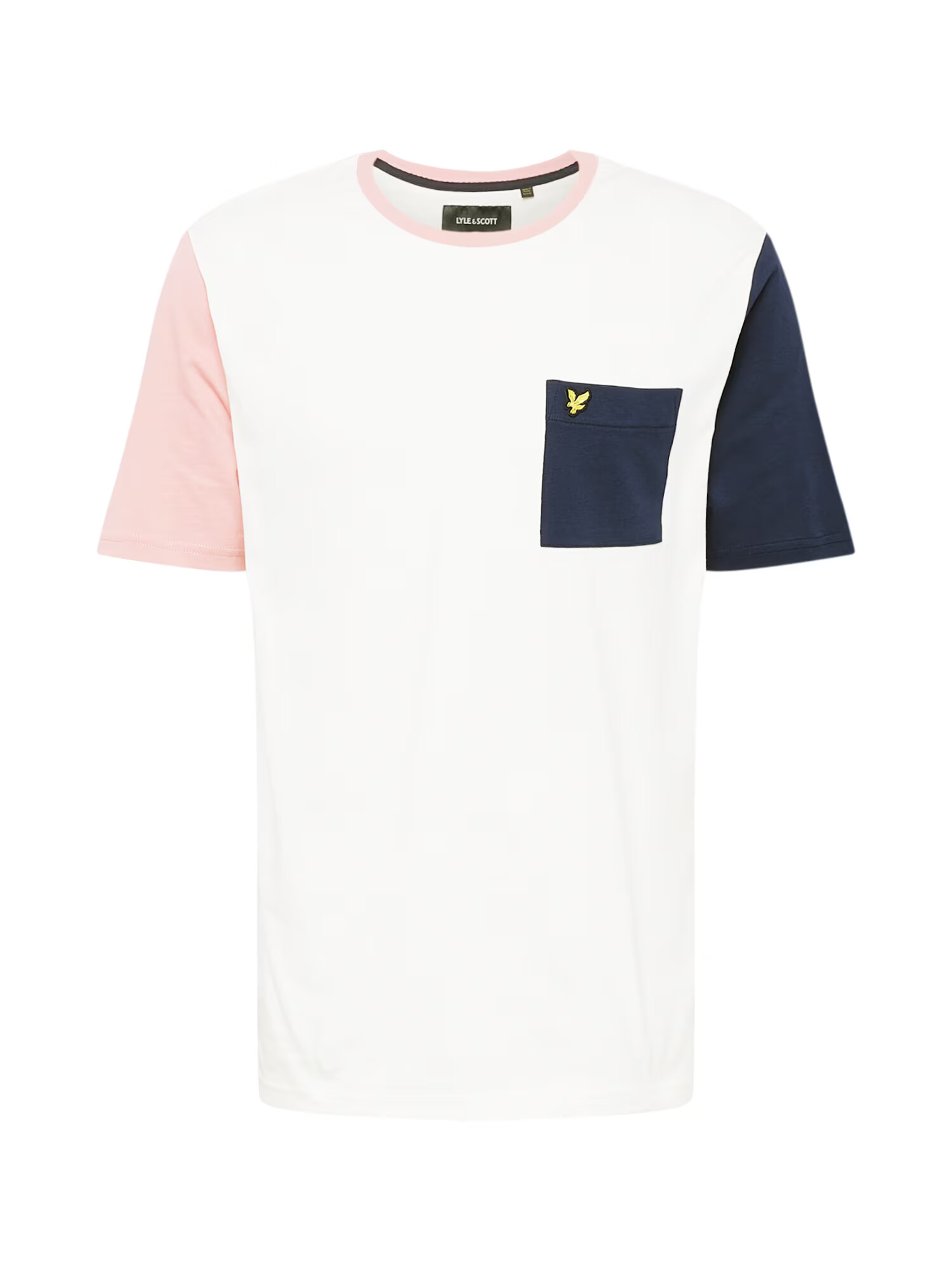 Lyle & Scott Majica mornarska / roza / off-bela - Pepit.si