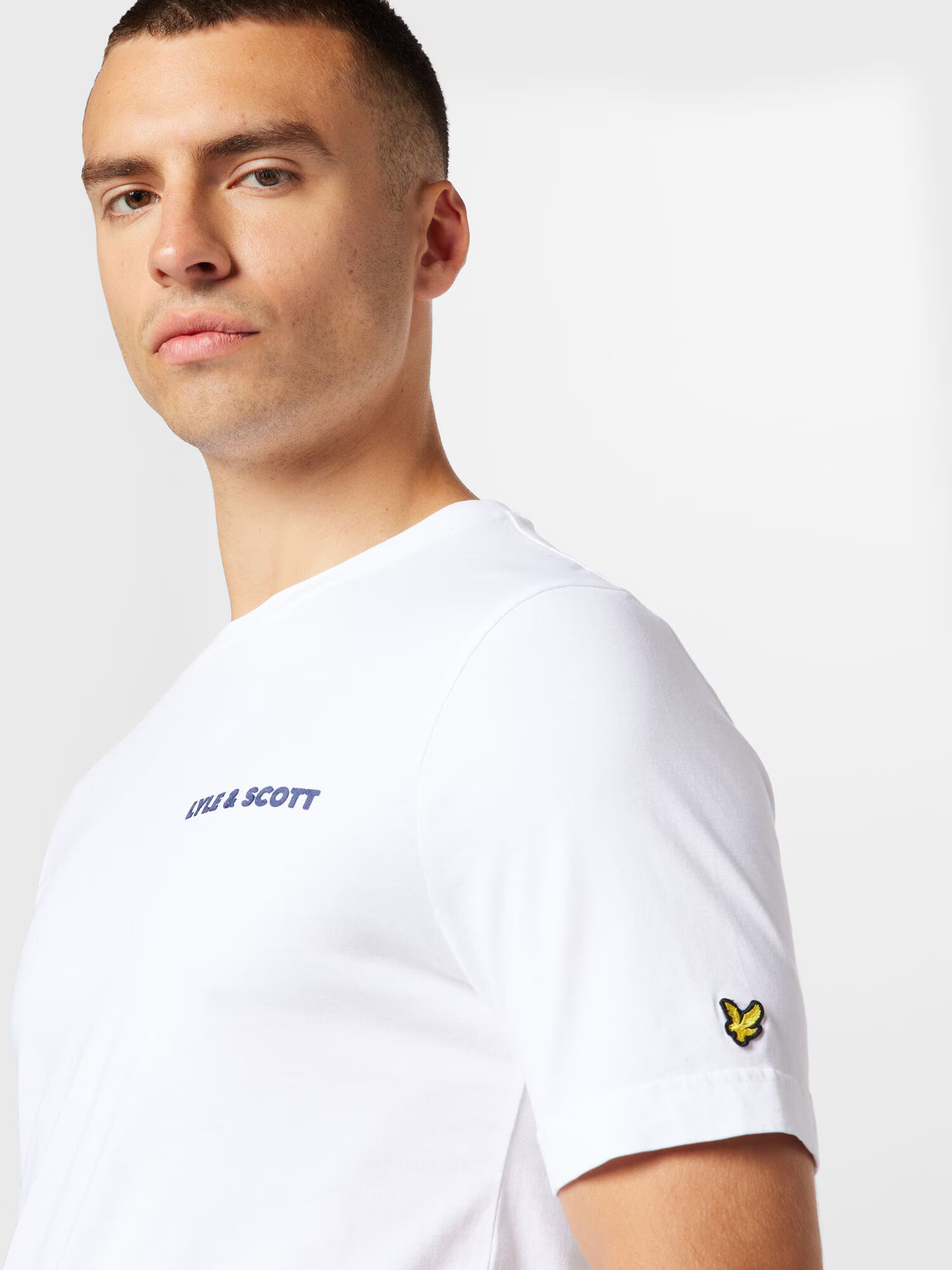 Lyle & Scott Majica mornarska / rumena / črna / bela - Pepit.si