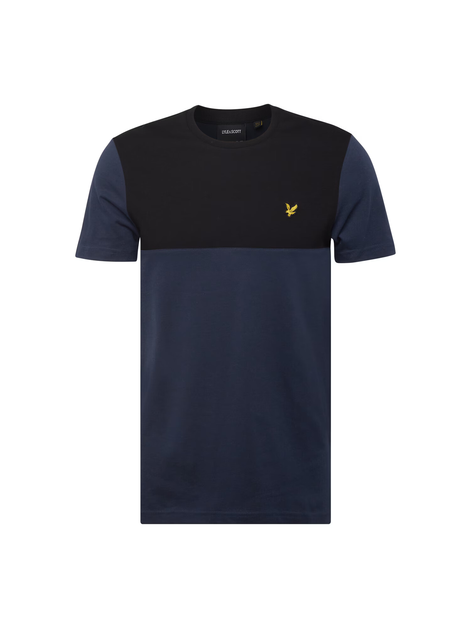 Lyle & Scott Majica mornarska / rumena / črna - Pepit.si