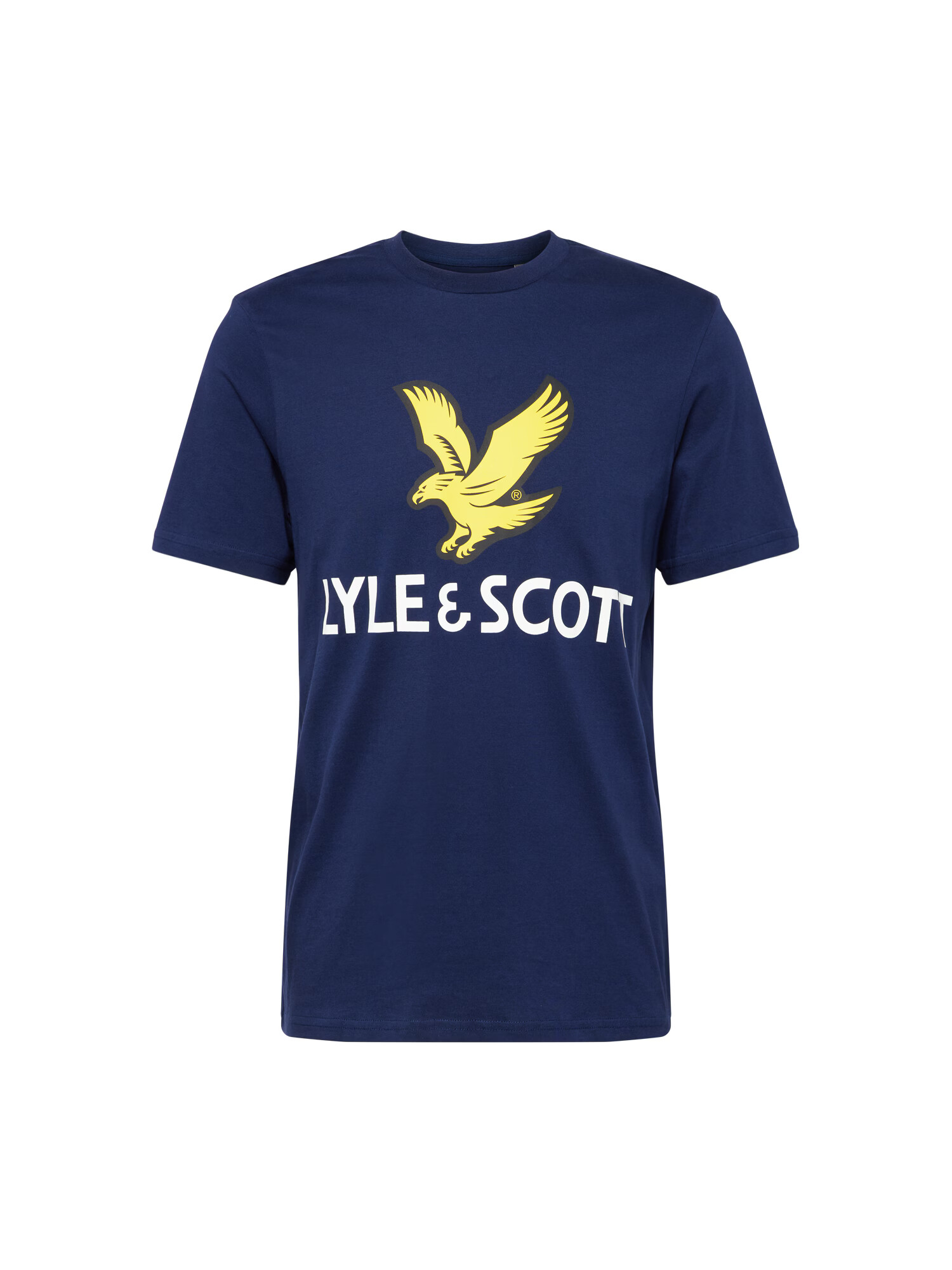 Lyle & Scott Majica mornarska / rumena / črna / bela - Pepit.si