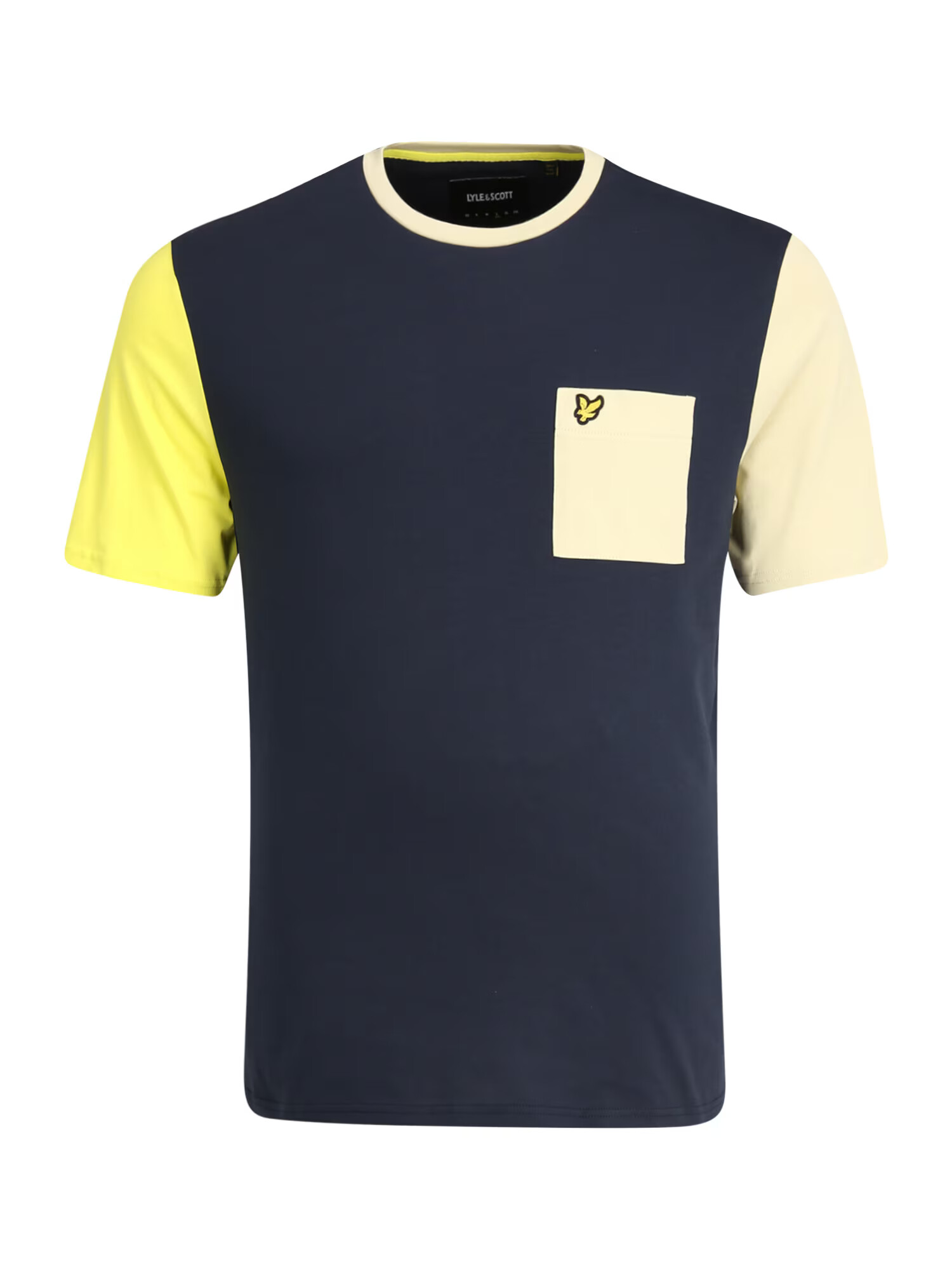 Lyle & Scott Majica mornarska / rumena / svetlo rumena - Pepit.si