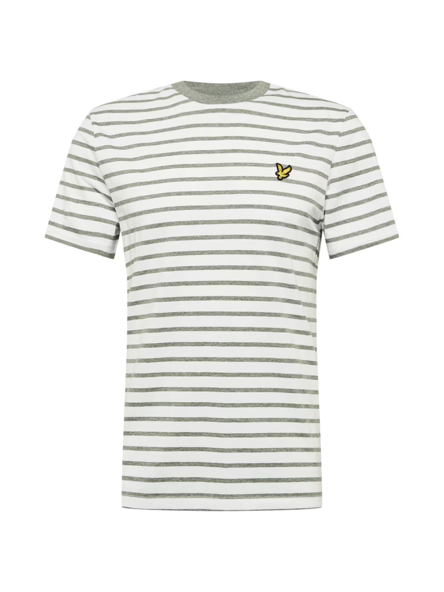 Lyle & Scott Majica pegasto siva / bela / črna / rumena - Pepit.si