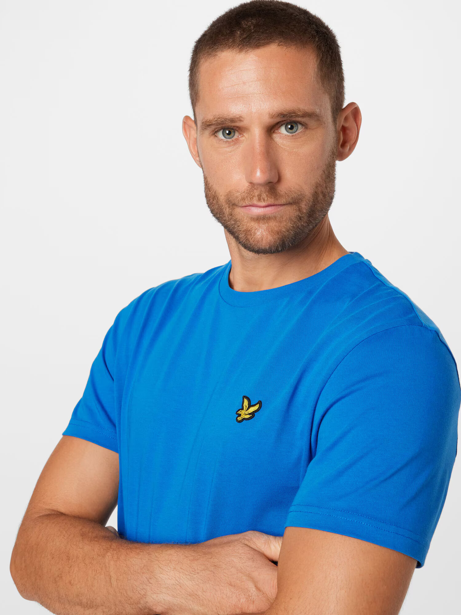 Lyle & Scott Majica 'Plain' kraljevo modra / rumena - Pepit.si