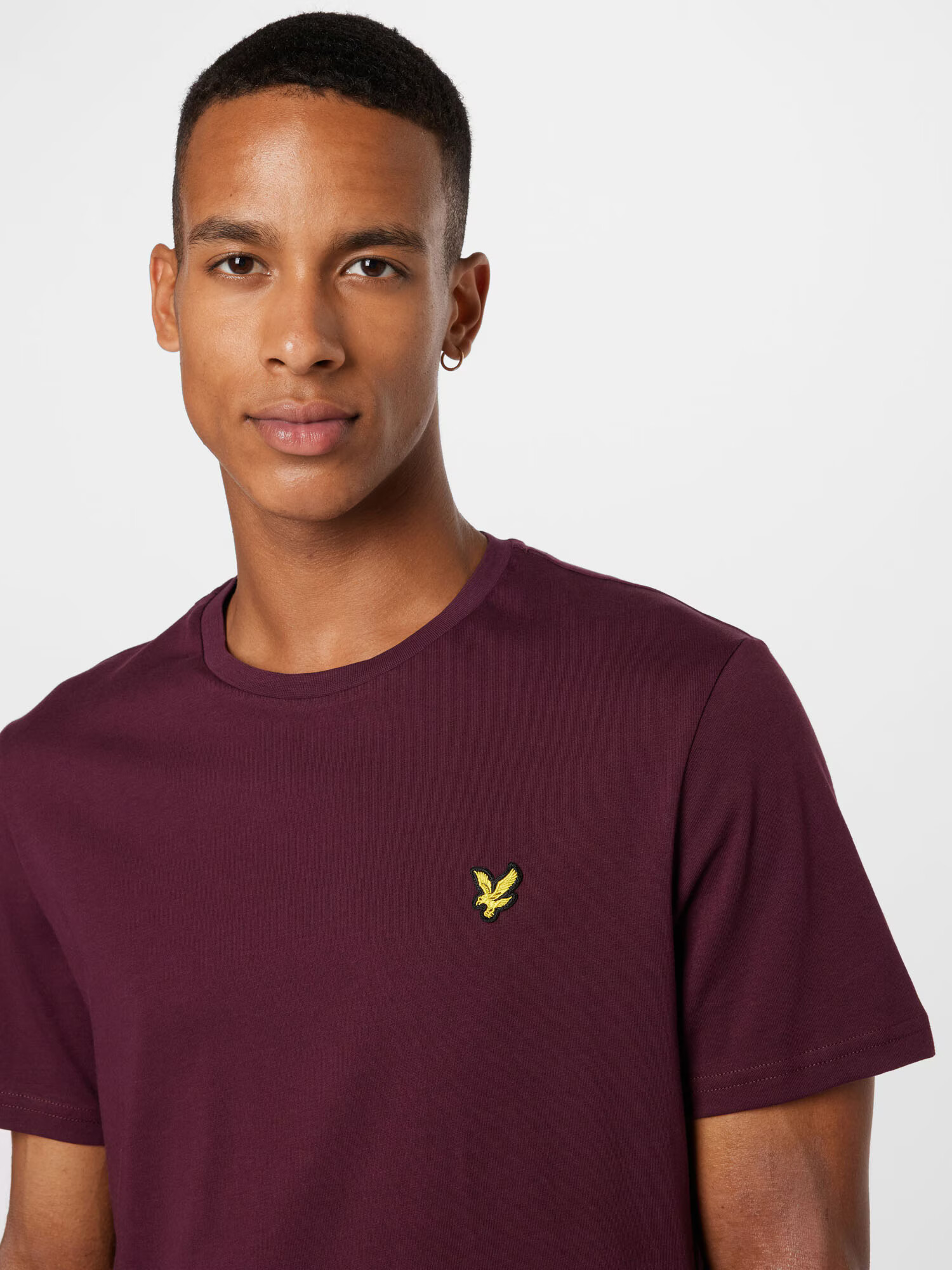 Lyle & Scott Majica zlato-rumena / burgund / črna - Pepit.si