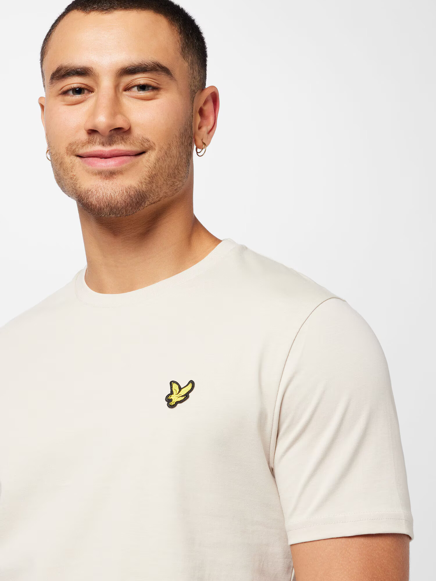 Lyle & Scott Majica 'Plain' svetlo bež / rumena / črna - Pepit.si