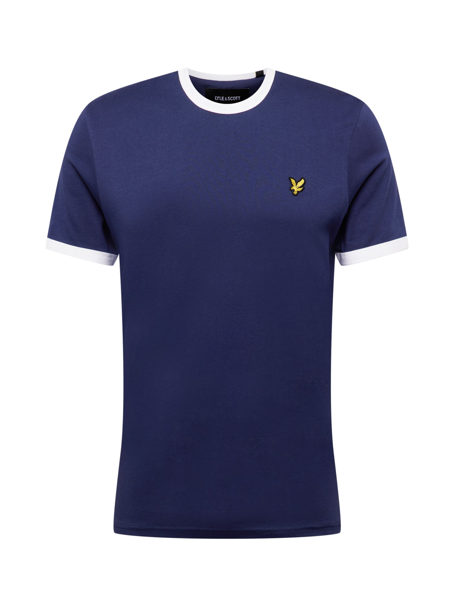 Lyle & Scott Majica 'Ringer' mornarska / rumena / črna / bela - Pepit.si