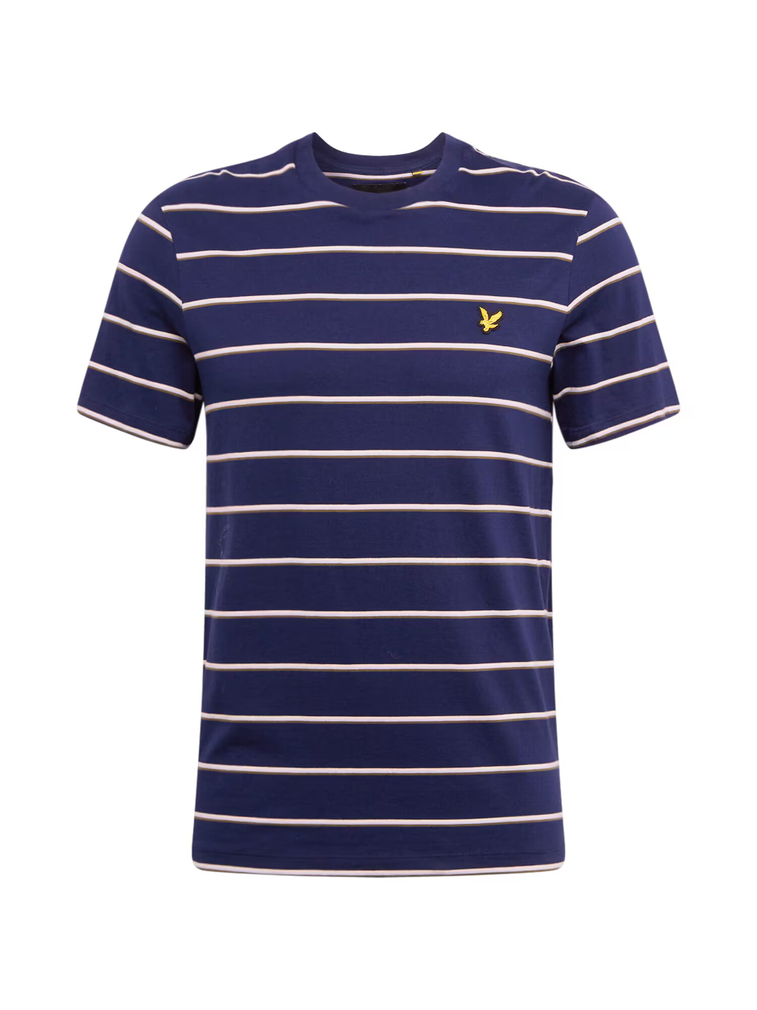 Lyle & Scott Majica rumena / mornarska / bela / svetlo rjava - Pepit.si