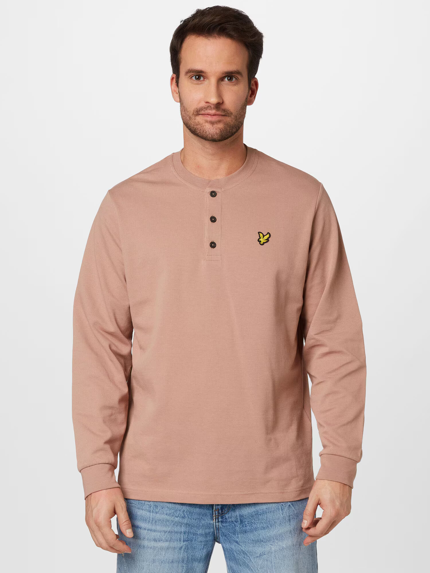 Lyle & Scott Majica rumena / staro roza / črna - Pepit.si