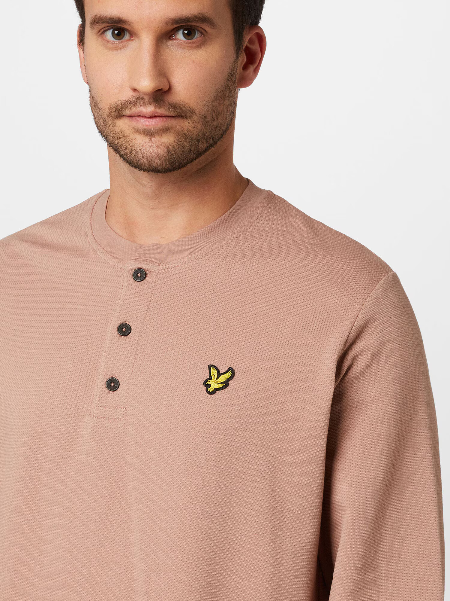 Lyle & Scott Majica rumena / staro roza / črna - Pepit.si