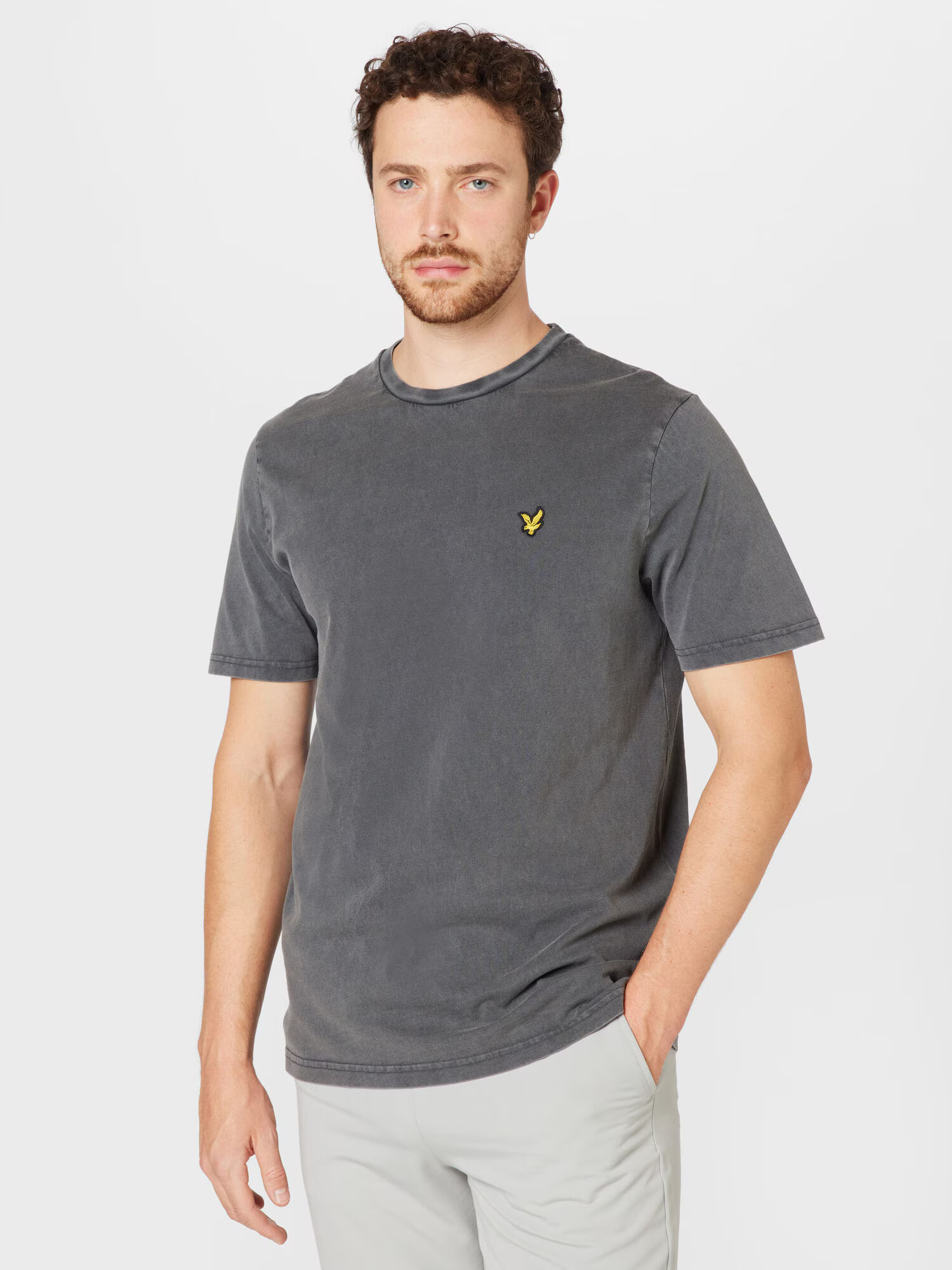 Lyle & Scott Majica rumena / temno siva / črna - Pepit.si