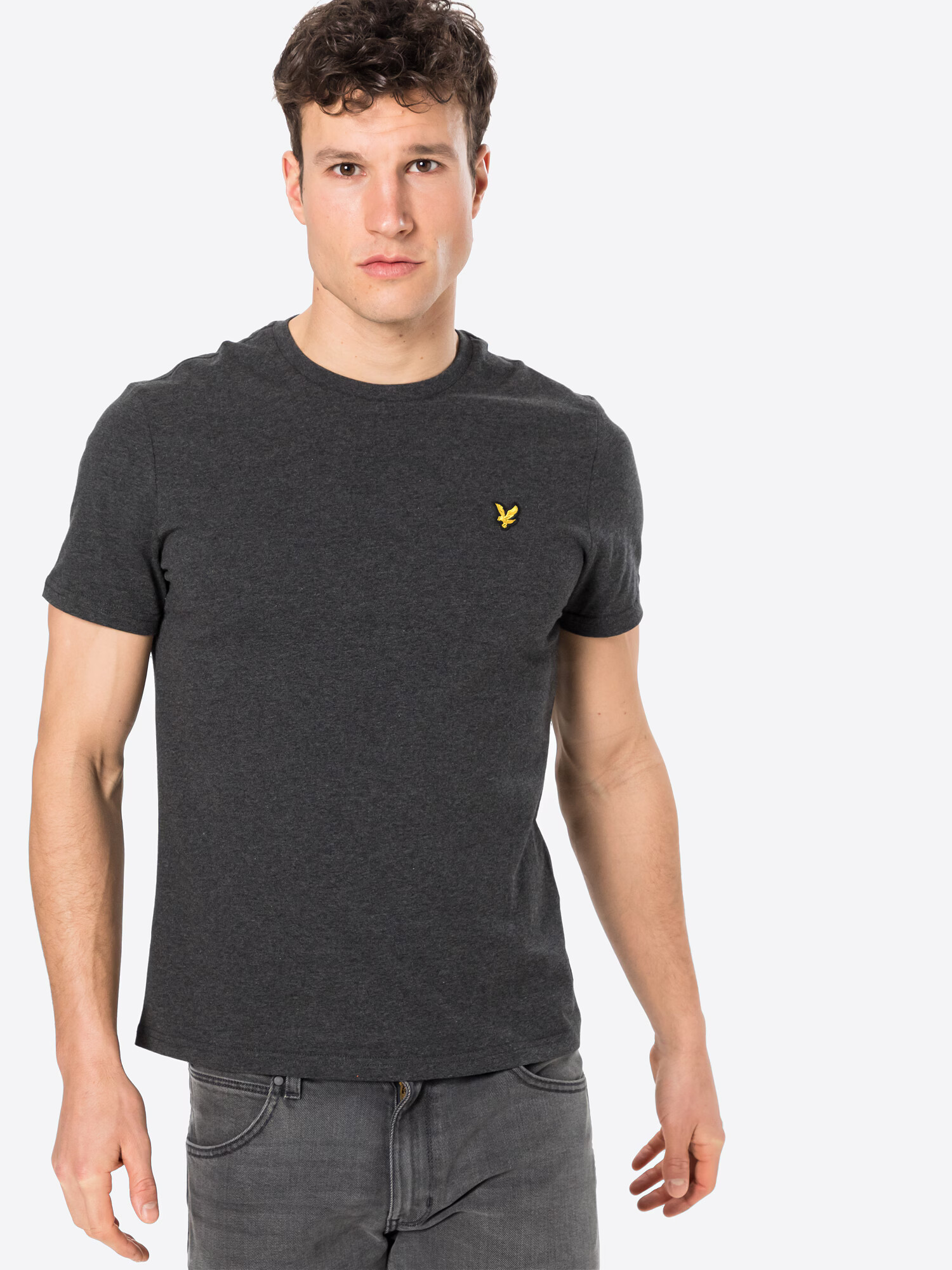 Lyle & Scott Majica rumena / temno siva / črna - Pepit.si