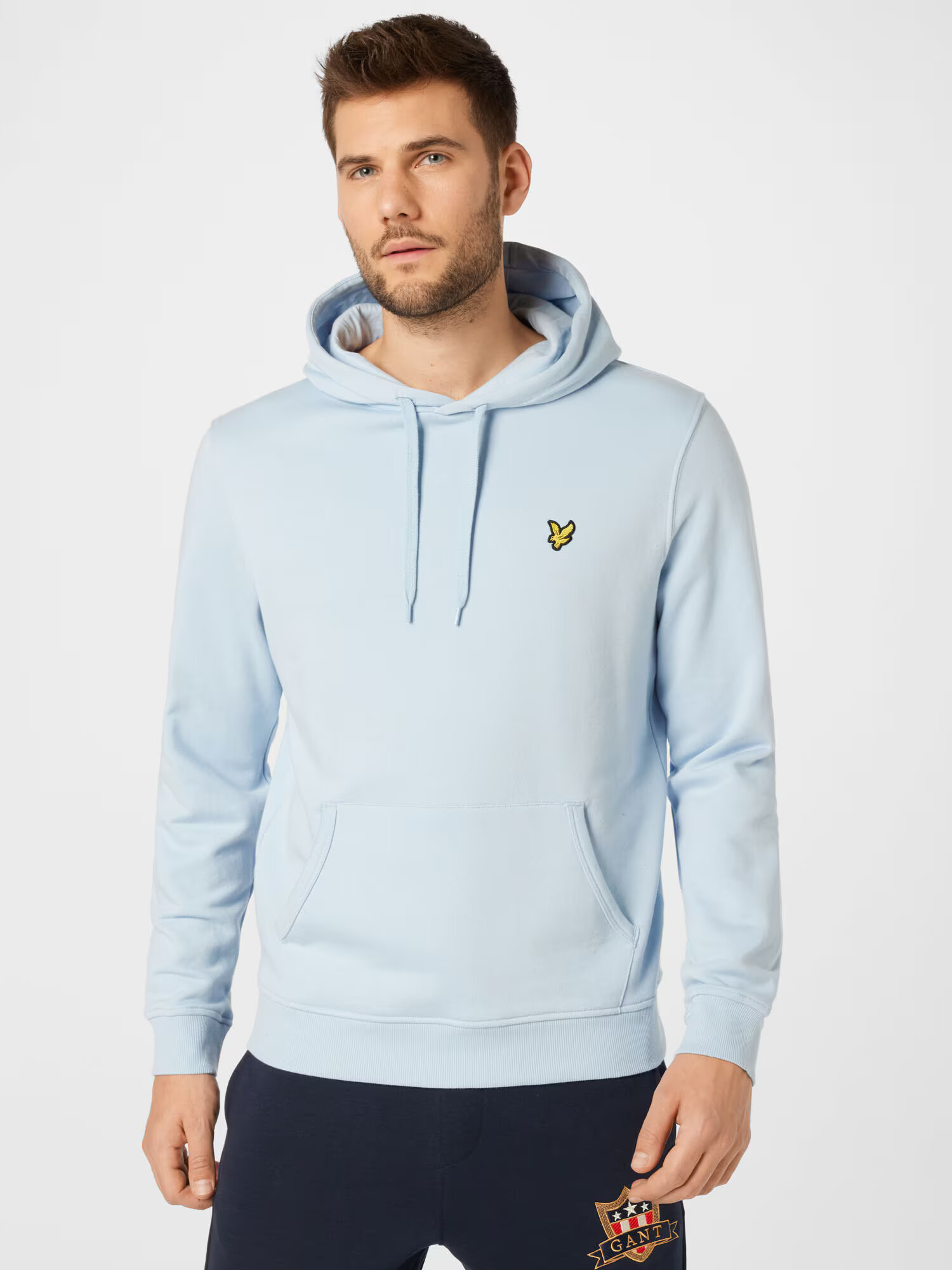 Lyle & Scott Majica svetlo modra / rumena / črna - Pepit.si