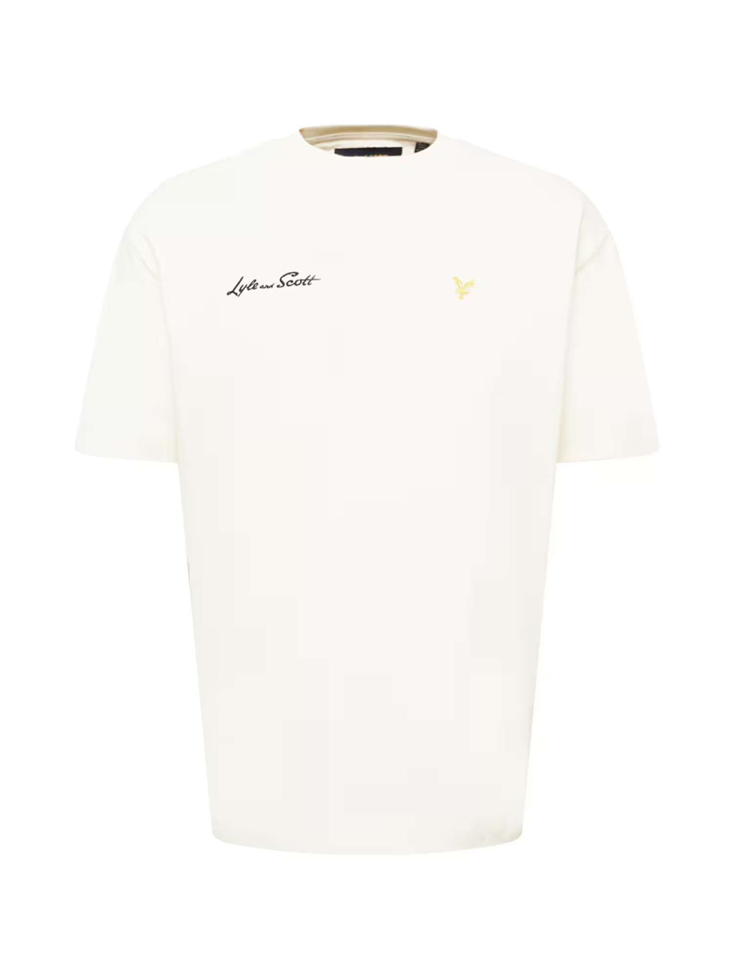 Lyle & Scott Majica rumena / črna / bež - Pepit.si