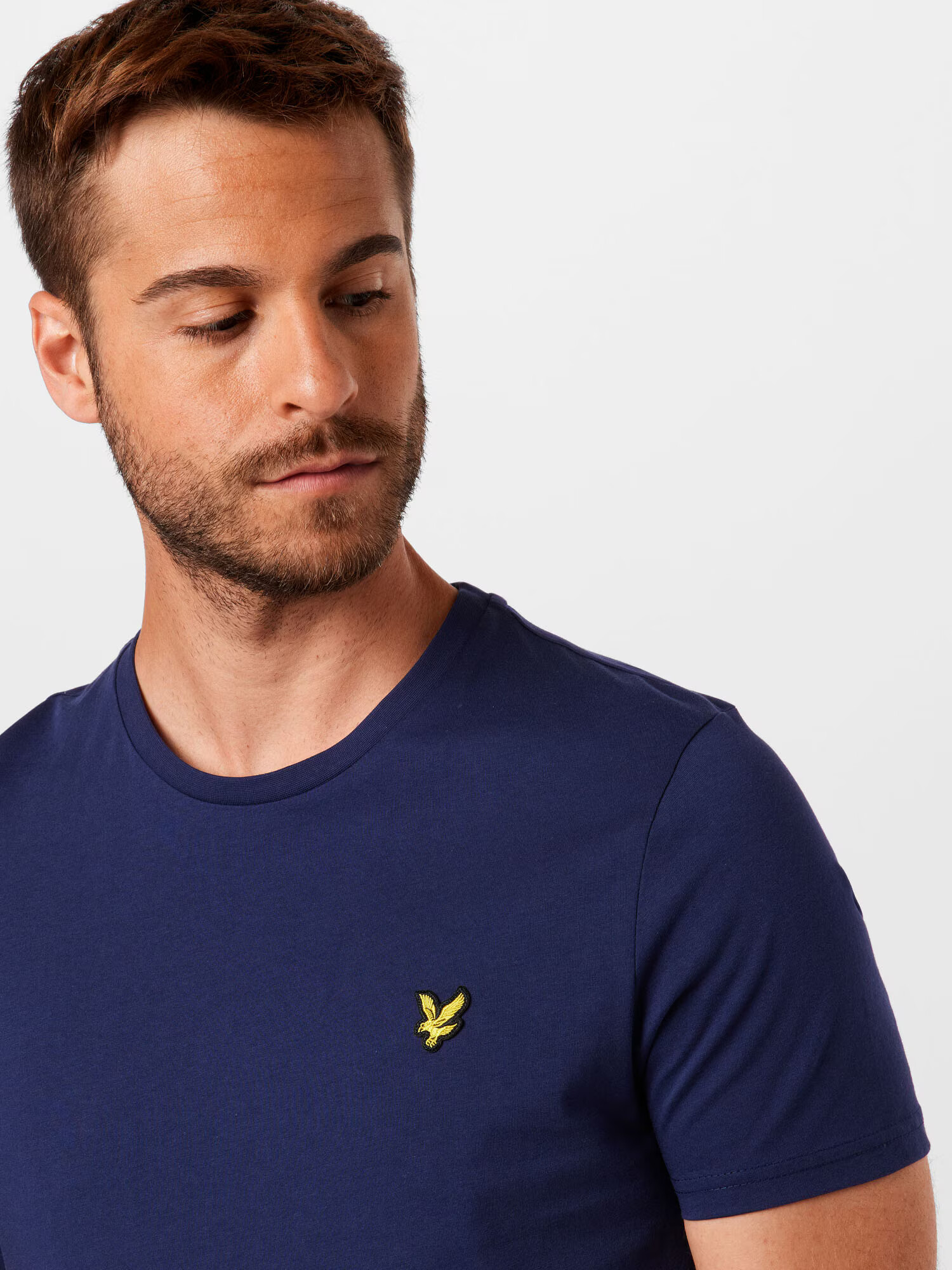 Lyle & Scott Majica temno modra / zlato-rumena / črna - Pepit.si