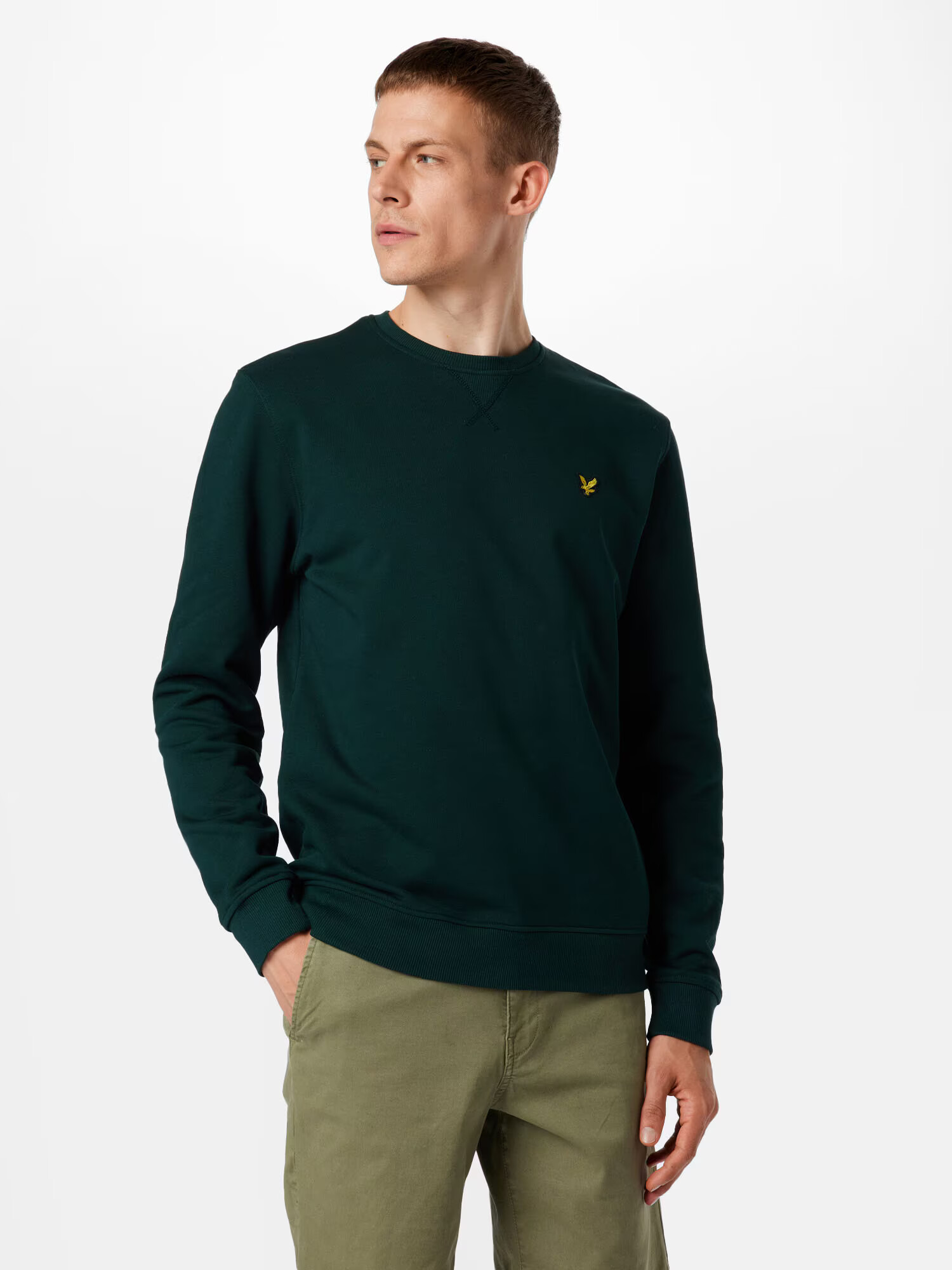 Lyle & Scott Majica zlato-rumena / temno zelena / črna - Pepit.si