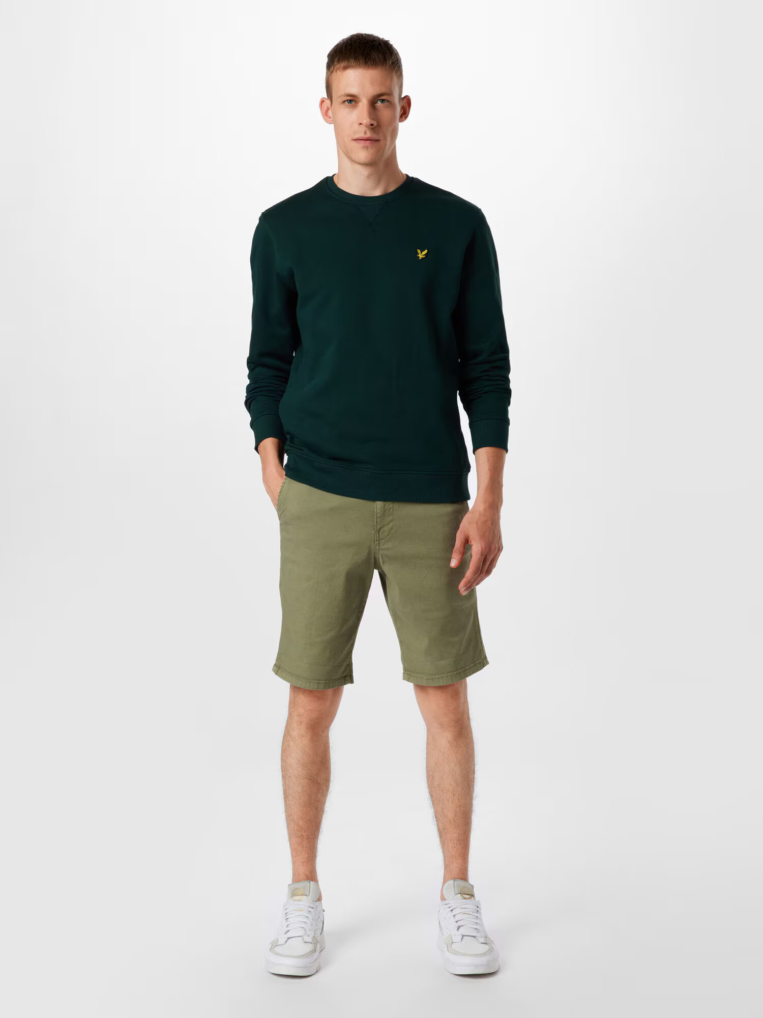 Lyle & Scott Majica zlato-rumena / temno zelena / črna - Pepit.si