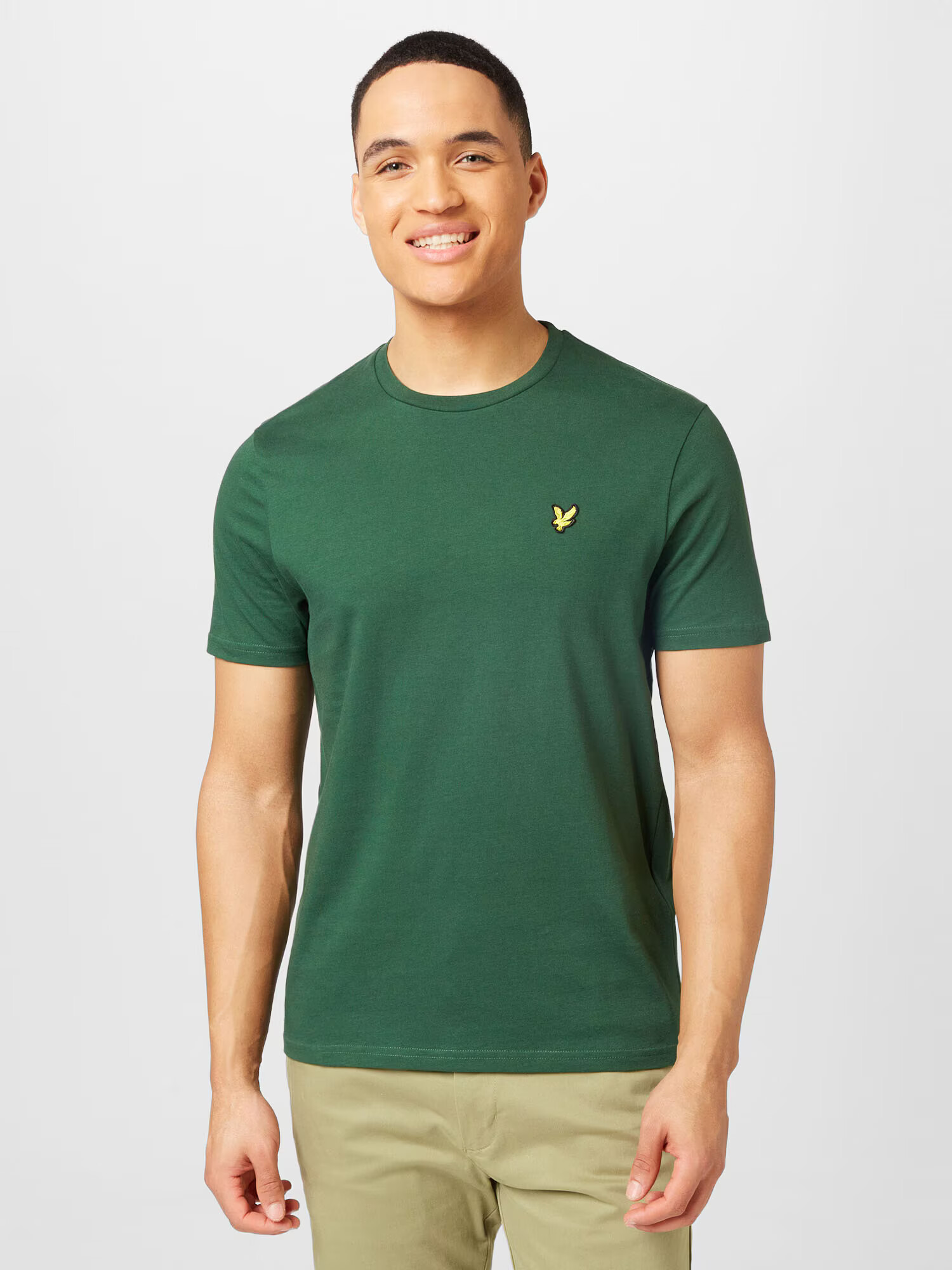 Lyle & Scott Majica zlata / temno zelena / črna - Pepit.si