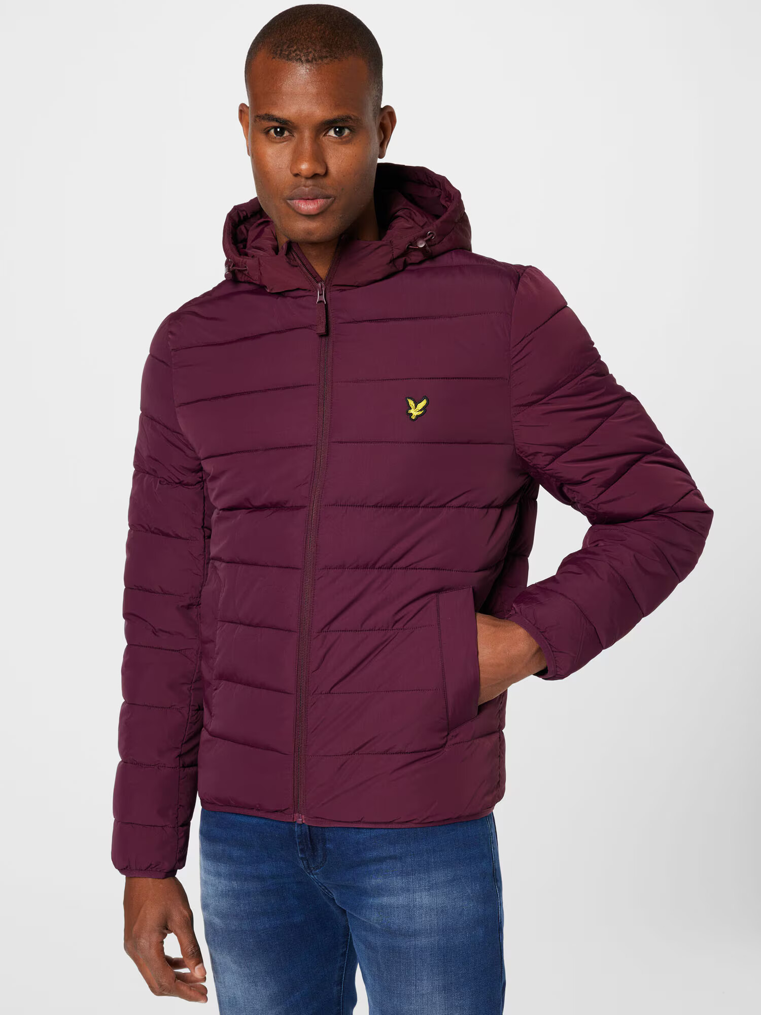 Lyle & Scott Prehodna jakna burgund - Pepit.si