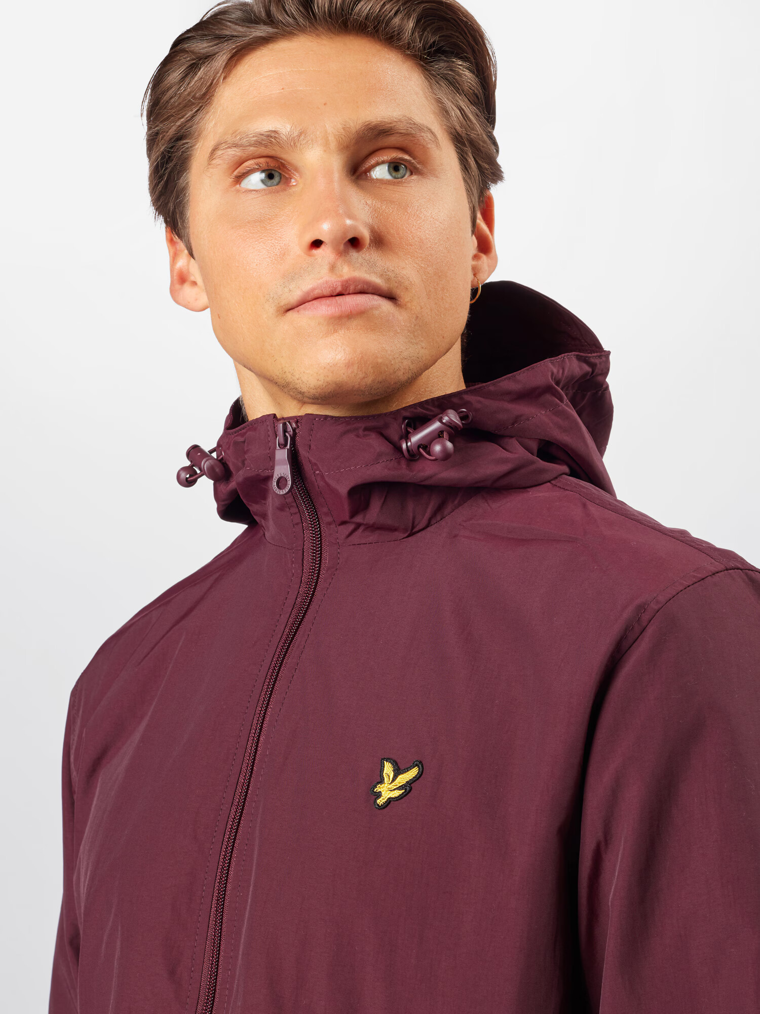 Lyle & Scott Prehodna jakna burgund - Pepit.si