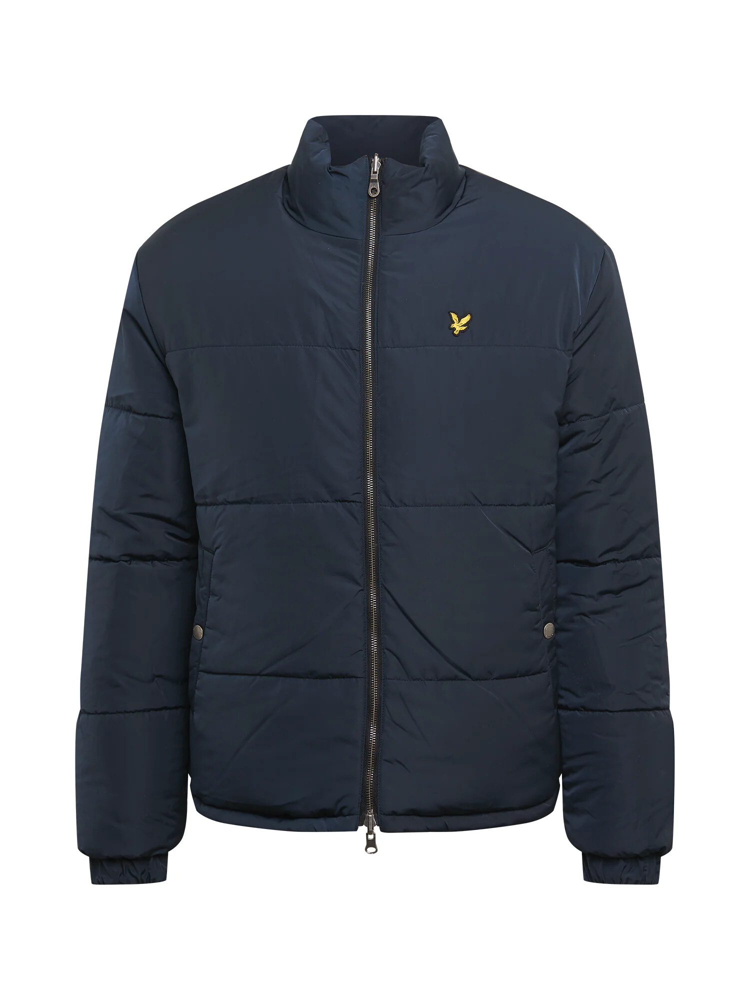 Lyle & Scott Prehodna jakna 'Fair Isle Reversible Puffer Jacket' mornarska / rdeča - Pepit.si