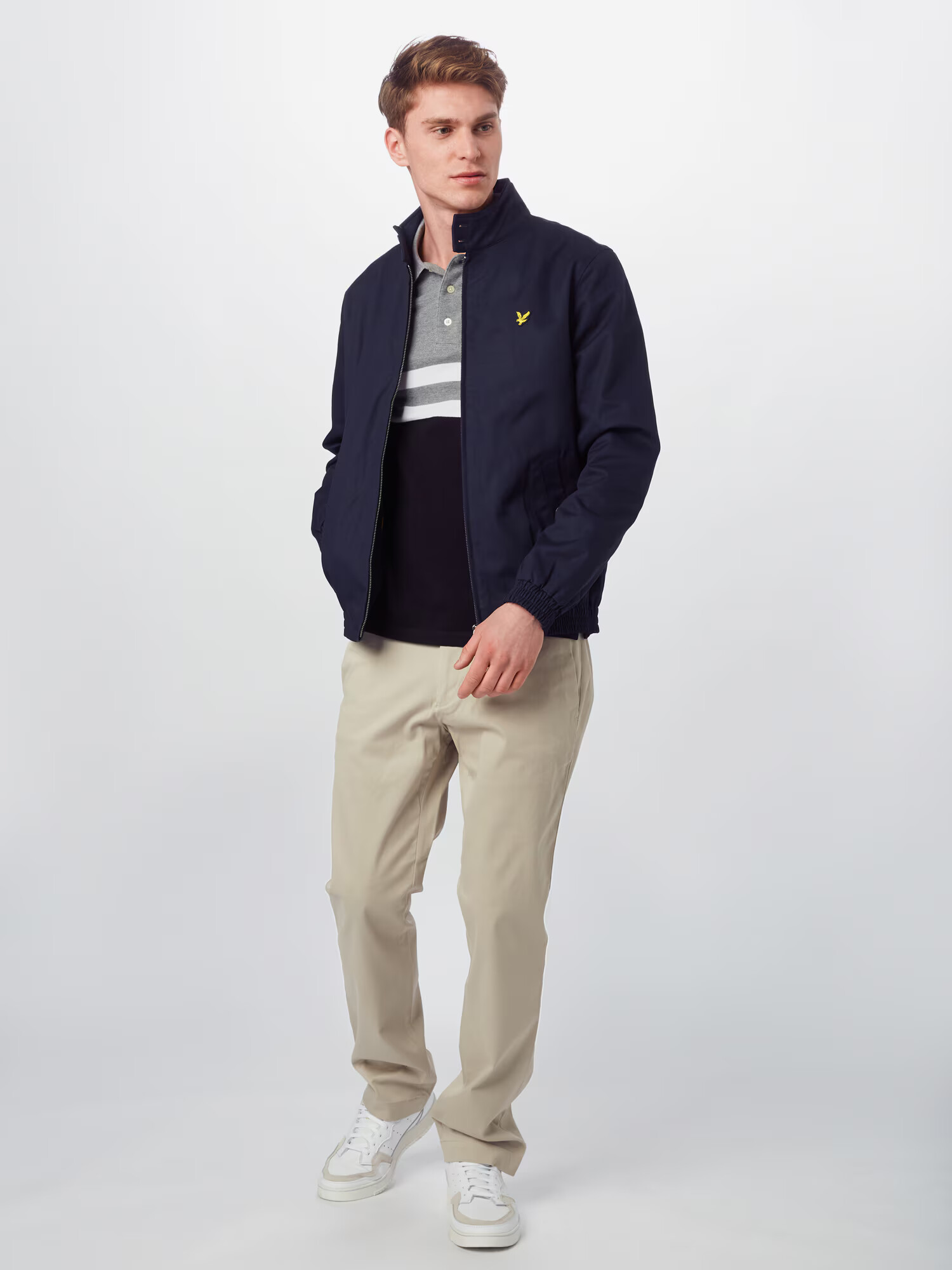 Lyle & Scott Prehodna jakna 'Harrington Jacket ' mornarska - Pepit.si