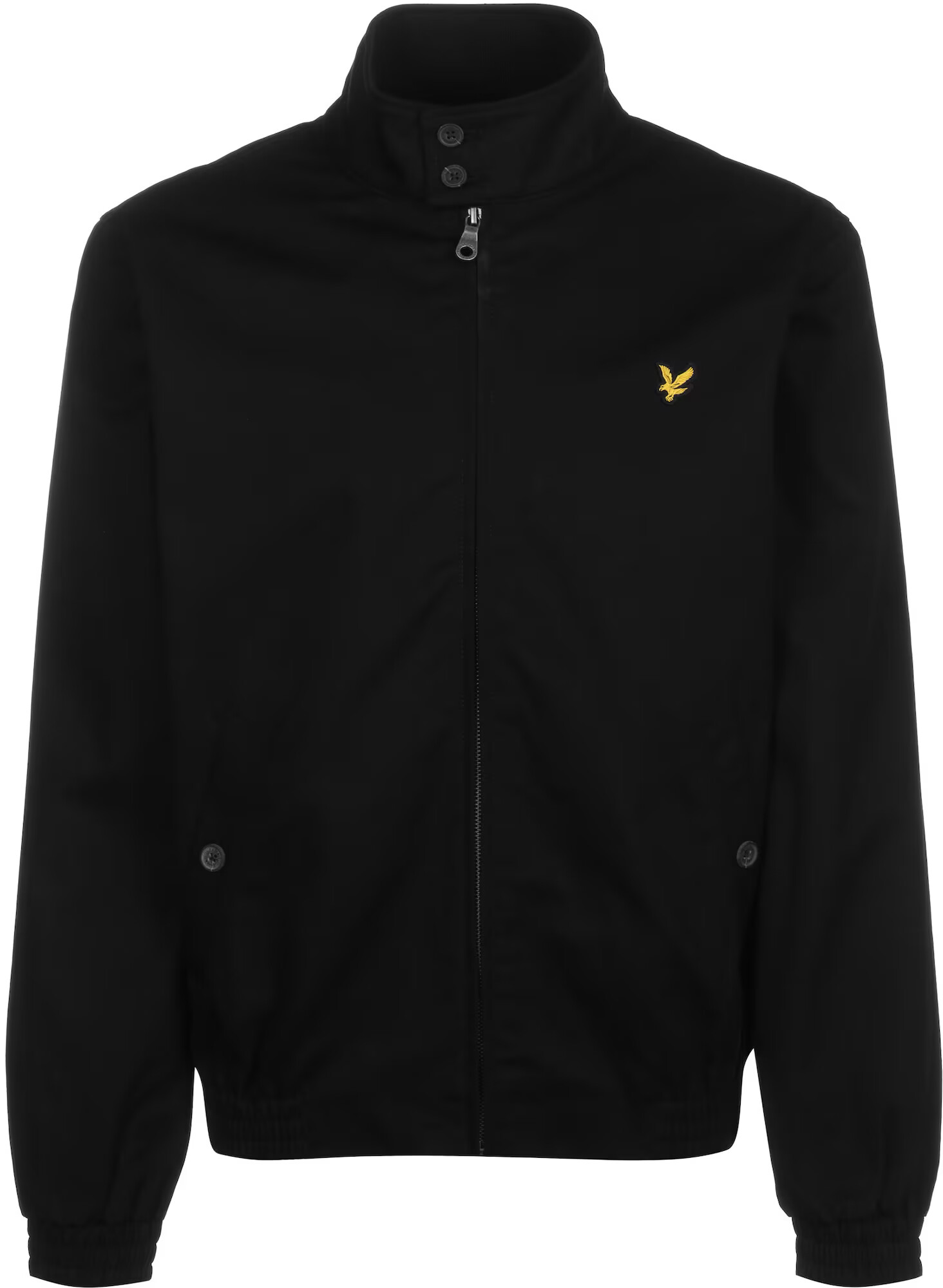 Lyle & Scott Prehodna jakna 'Harrington' rumena / črna - Pepit.si