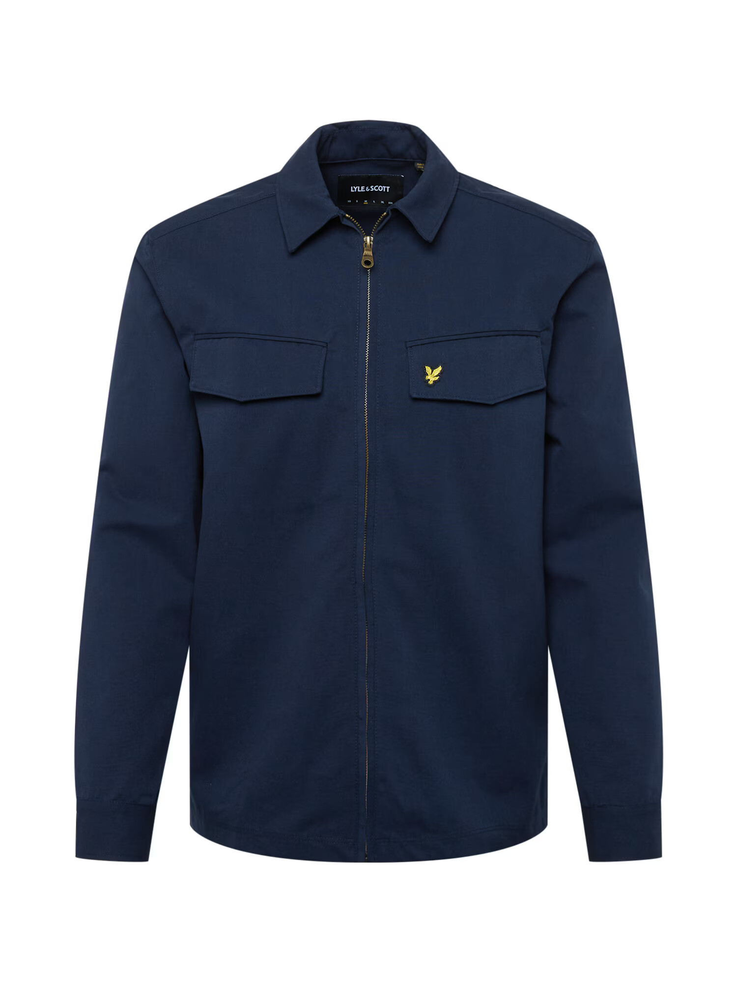 Lyle & Scott Prehodna jakna mornarska / rumena - Pepit.si