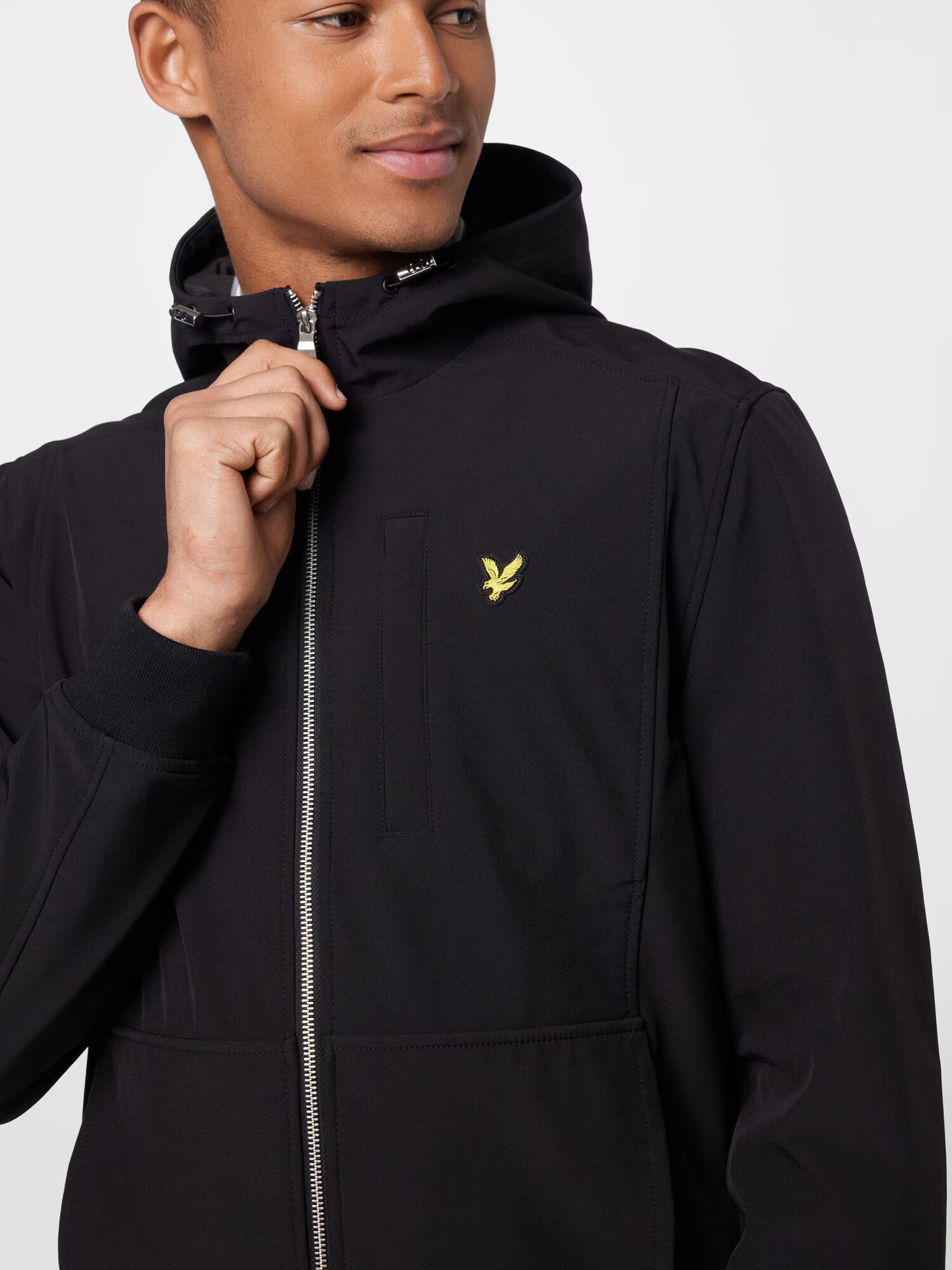 Lyle & Scott Prehodna jakna rumena / črna - Pepit.si