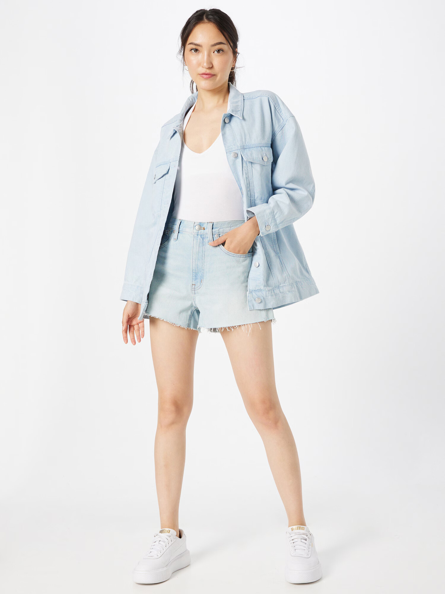 Madewell Kavbojke moder denim - Pepit.si