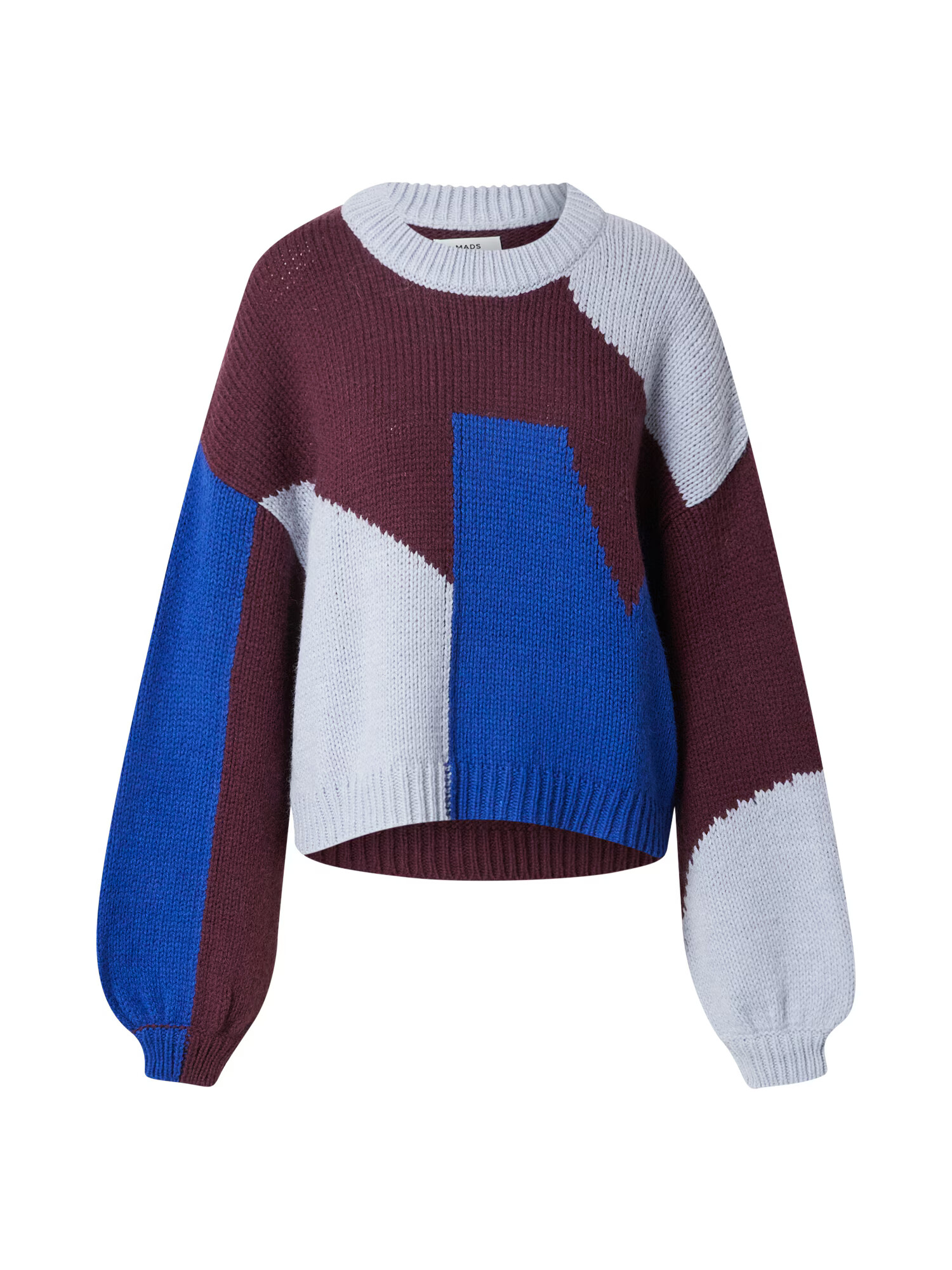 MADS NORGAARD COPENHAGEN Sweatshirt 'Wild Heather' jagoda / kraljevo modra / off-bela - Pepit.si