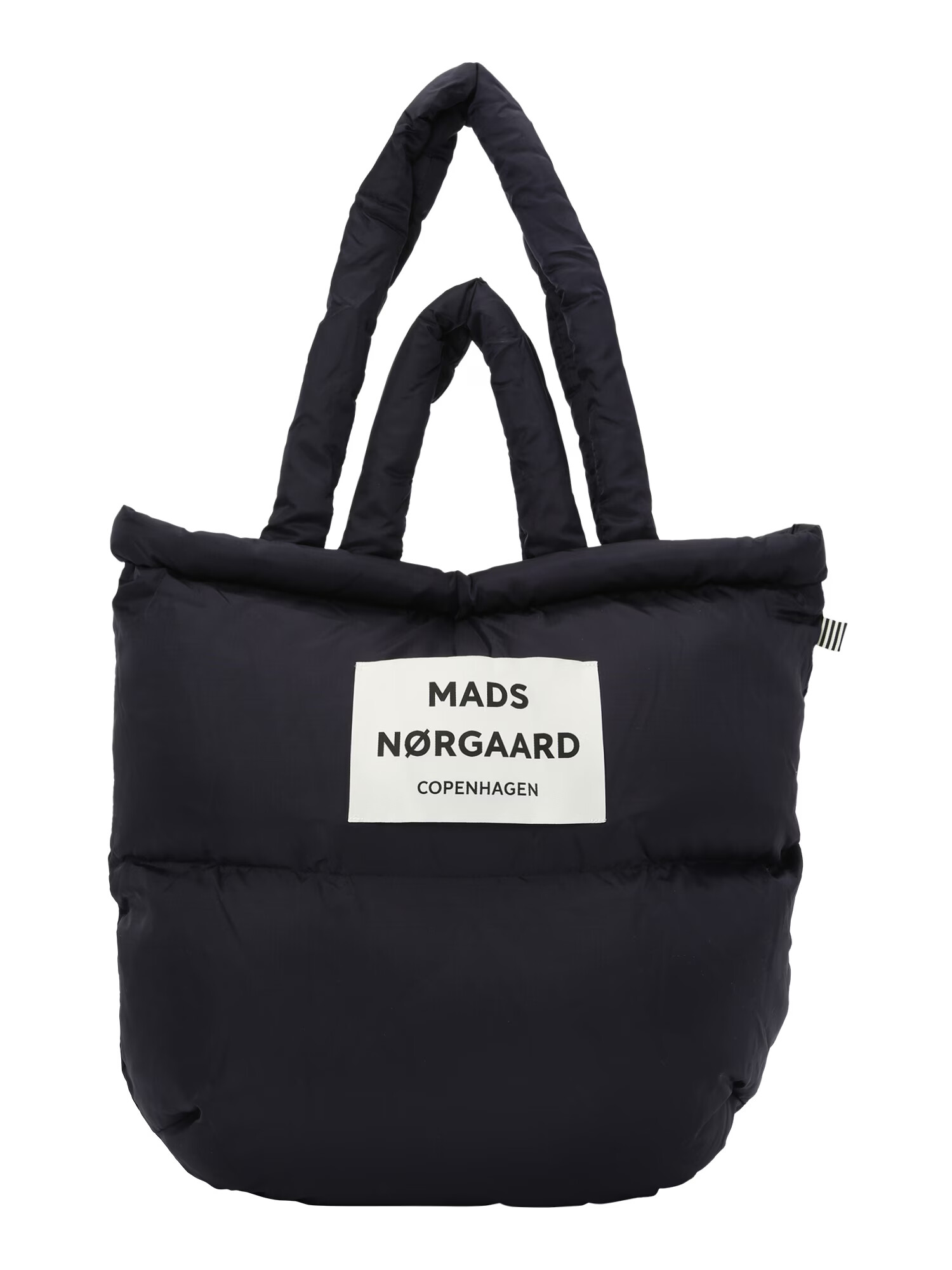 MADS NORGAARD COPENHAGEN Nakupovalna torba črna / bela - Pepit.si