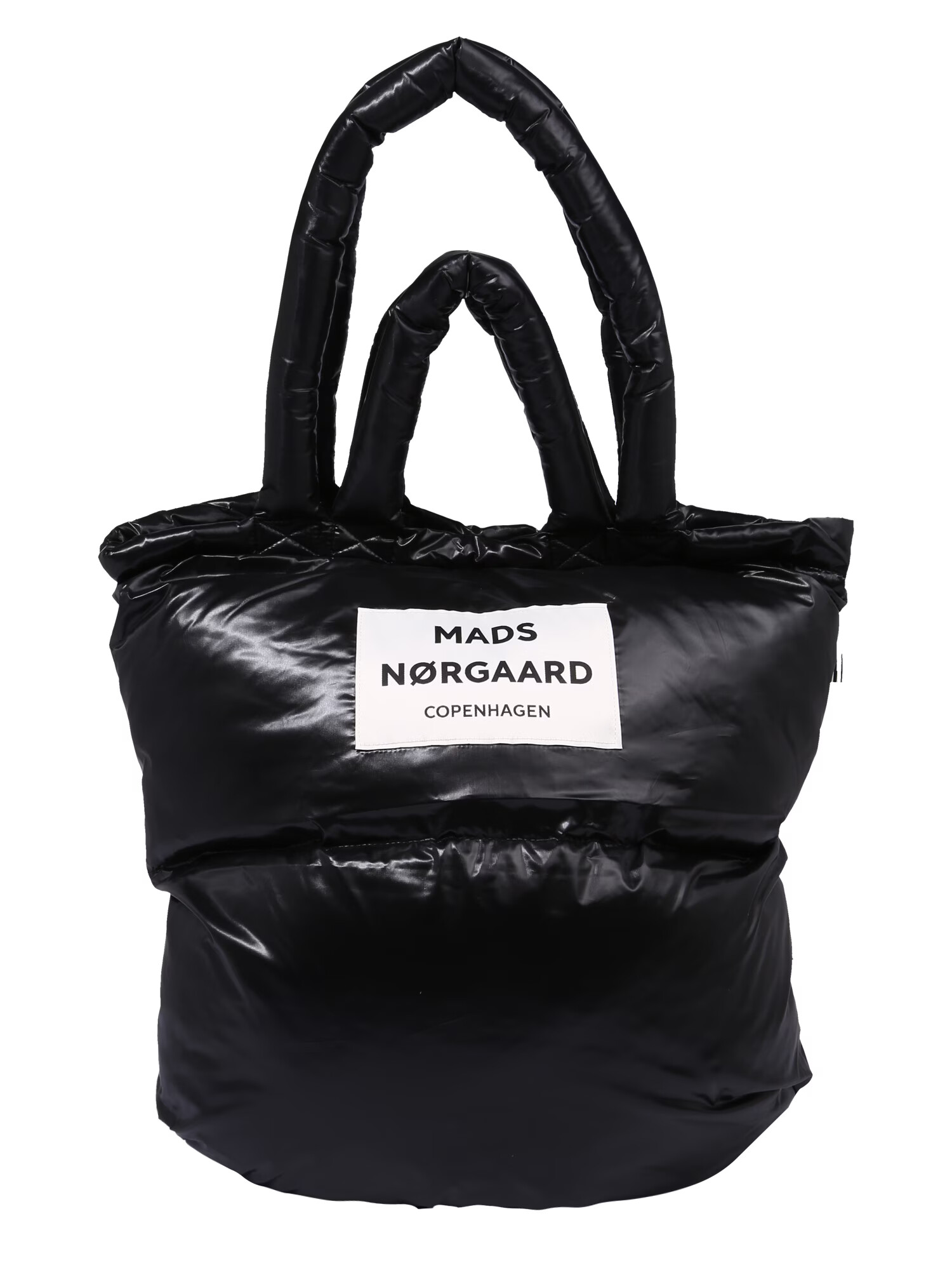 MADS NORGAARD COPENHAGEN Shopper črna / bela - Pepit.si