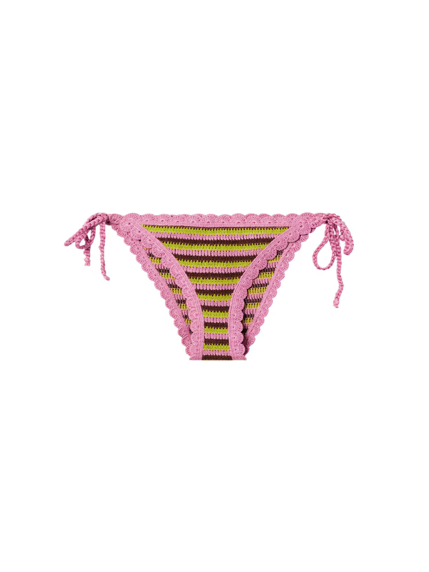 MANGO Bikini hlačke 'HABANA' čokolada / trst / rosé - Pepit.si