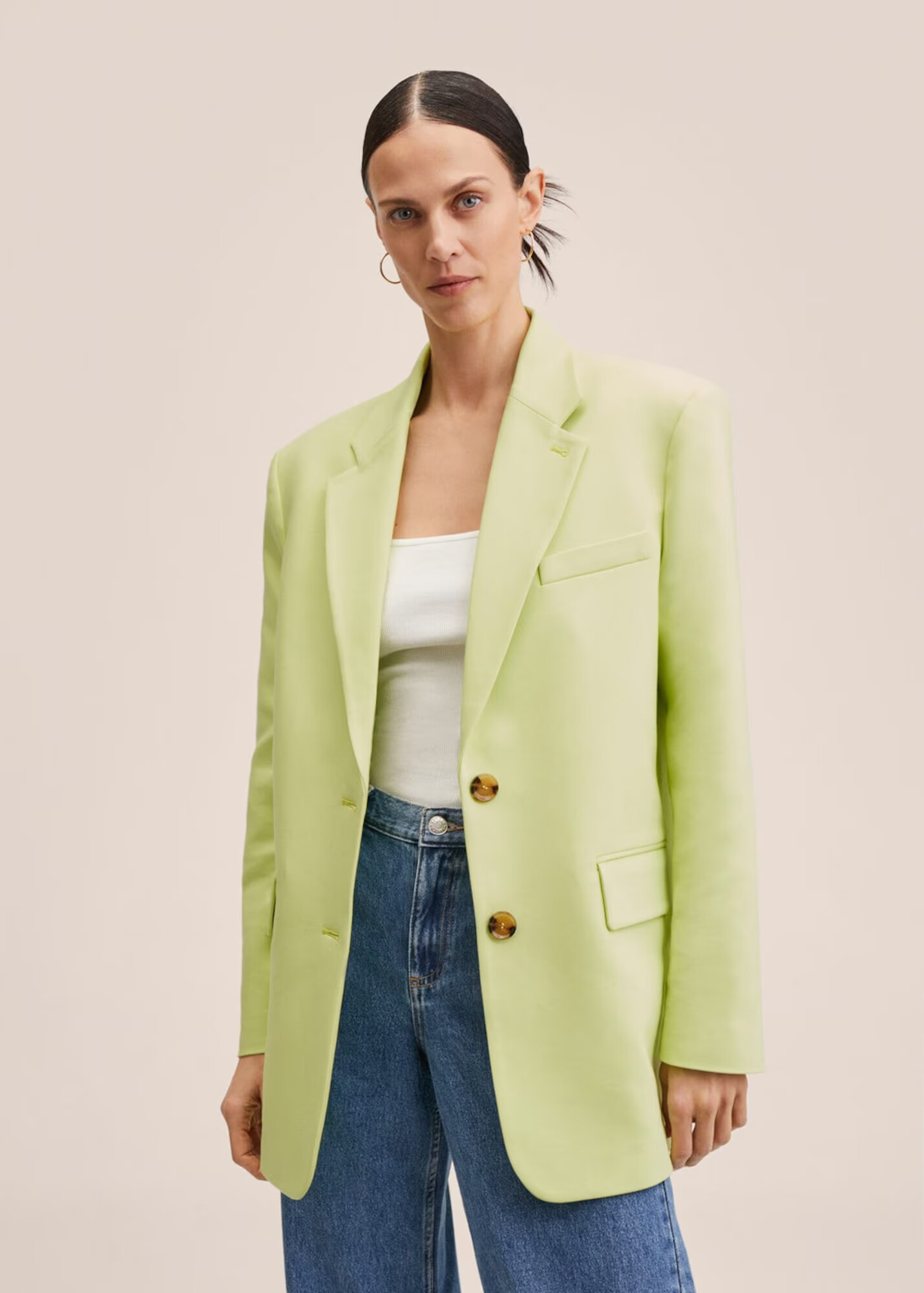 MANGO Blazer 'Ayca' svetlo zelena - Pepit.si