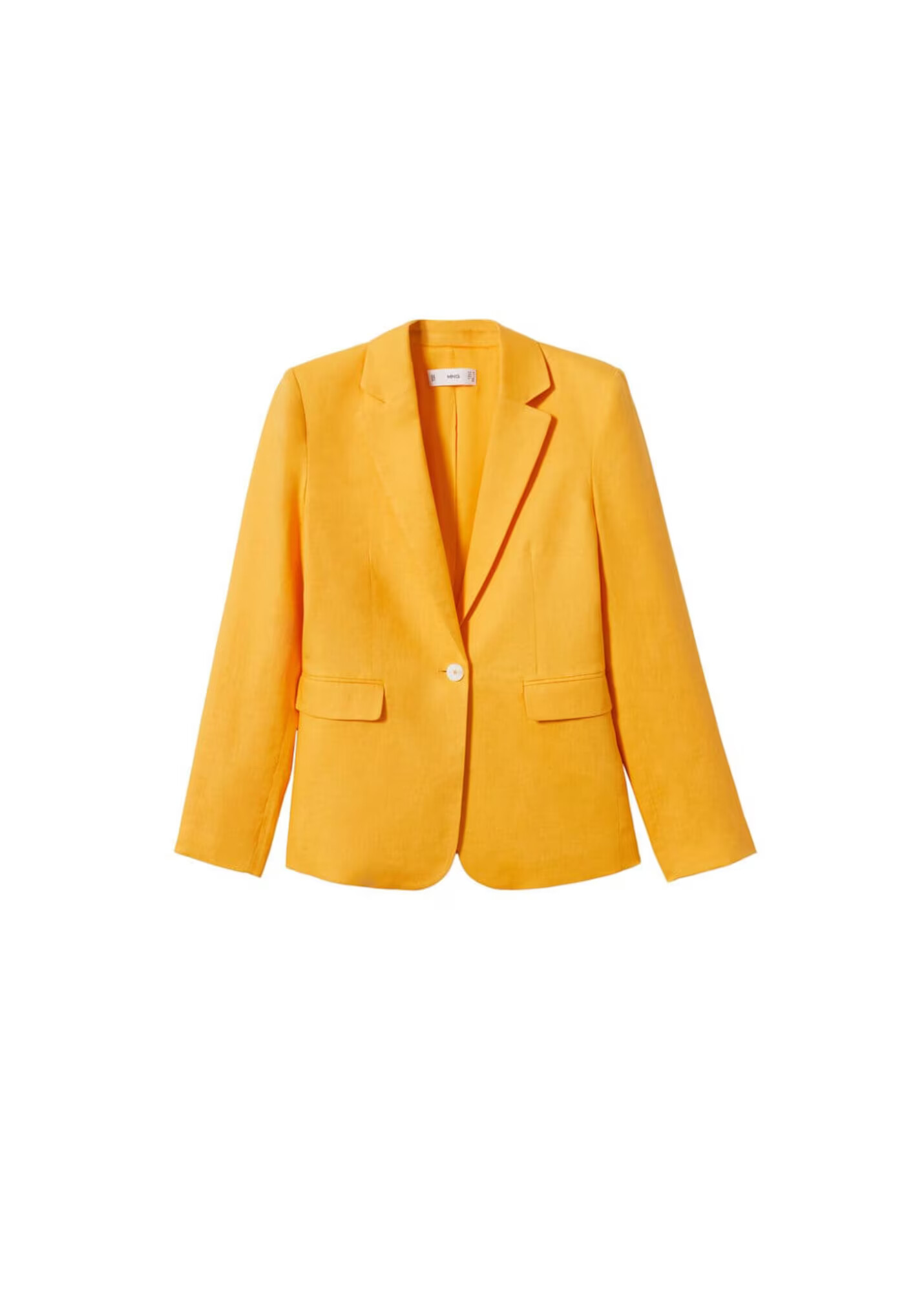 MANGO Blazer 'Boreli' zlato-rumena / bela - Pepit.si