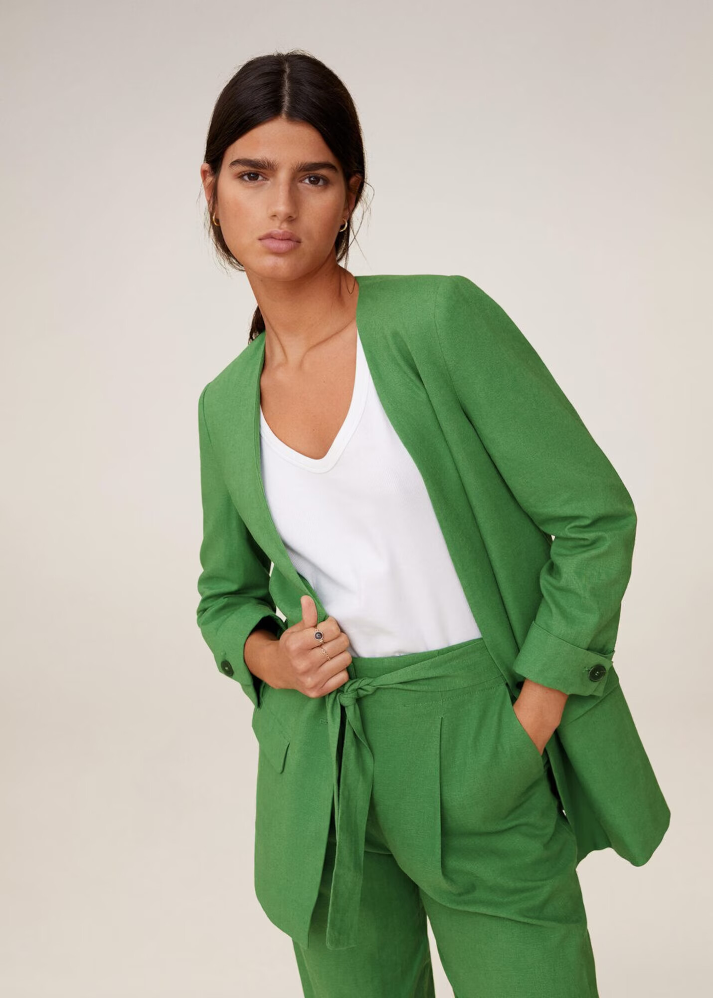 MANGO Blazer 'Emma' zelena - Pepit.si