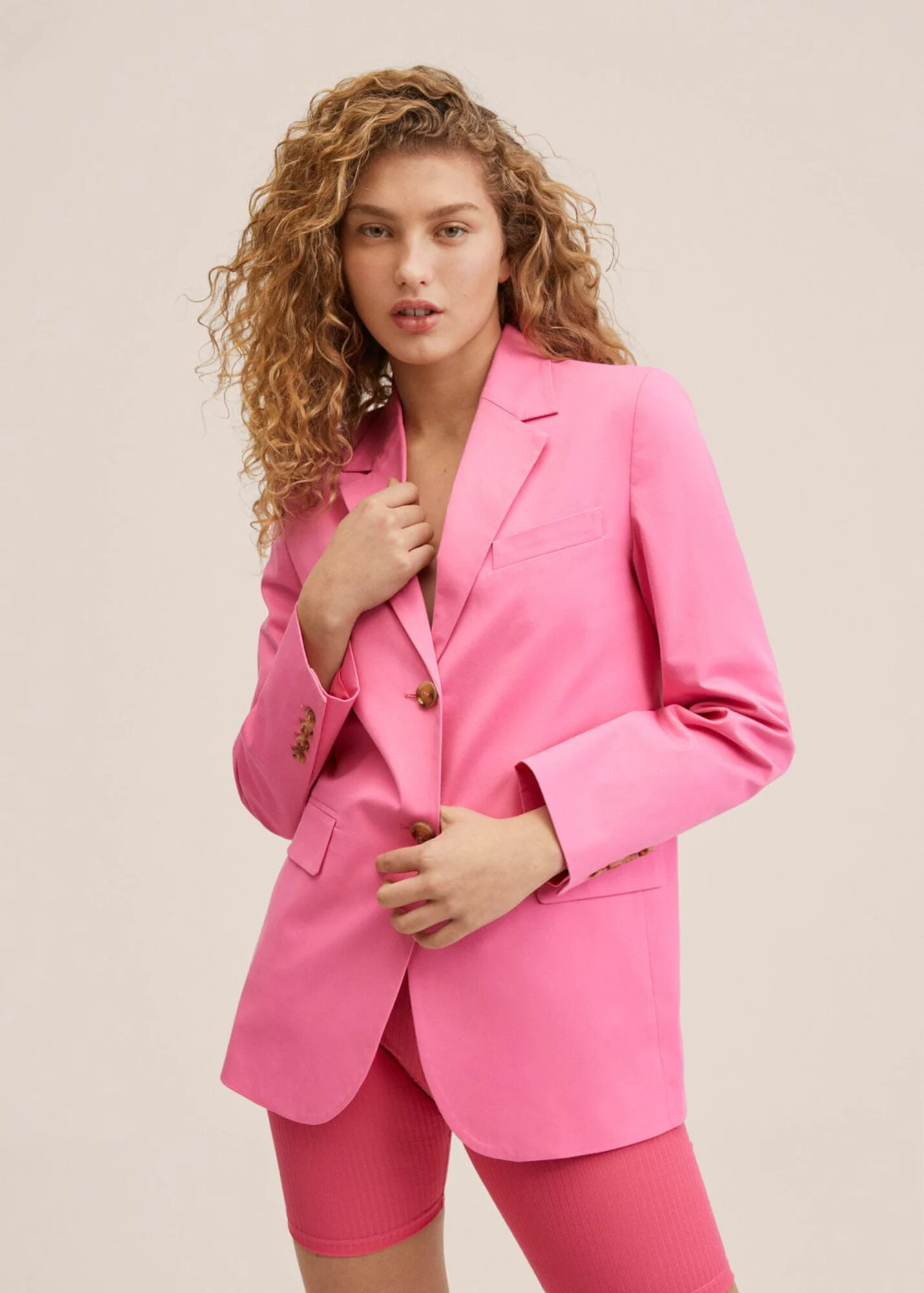 MANGO Blazer 'Katy' roza - Pepit.si