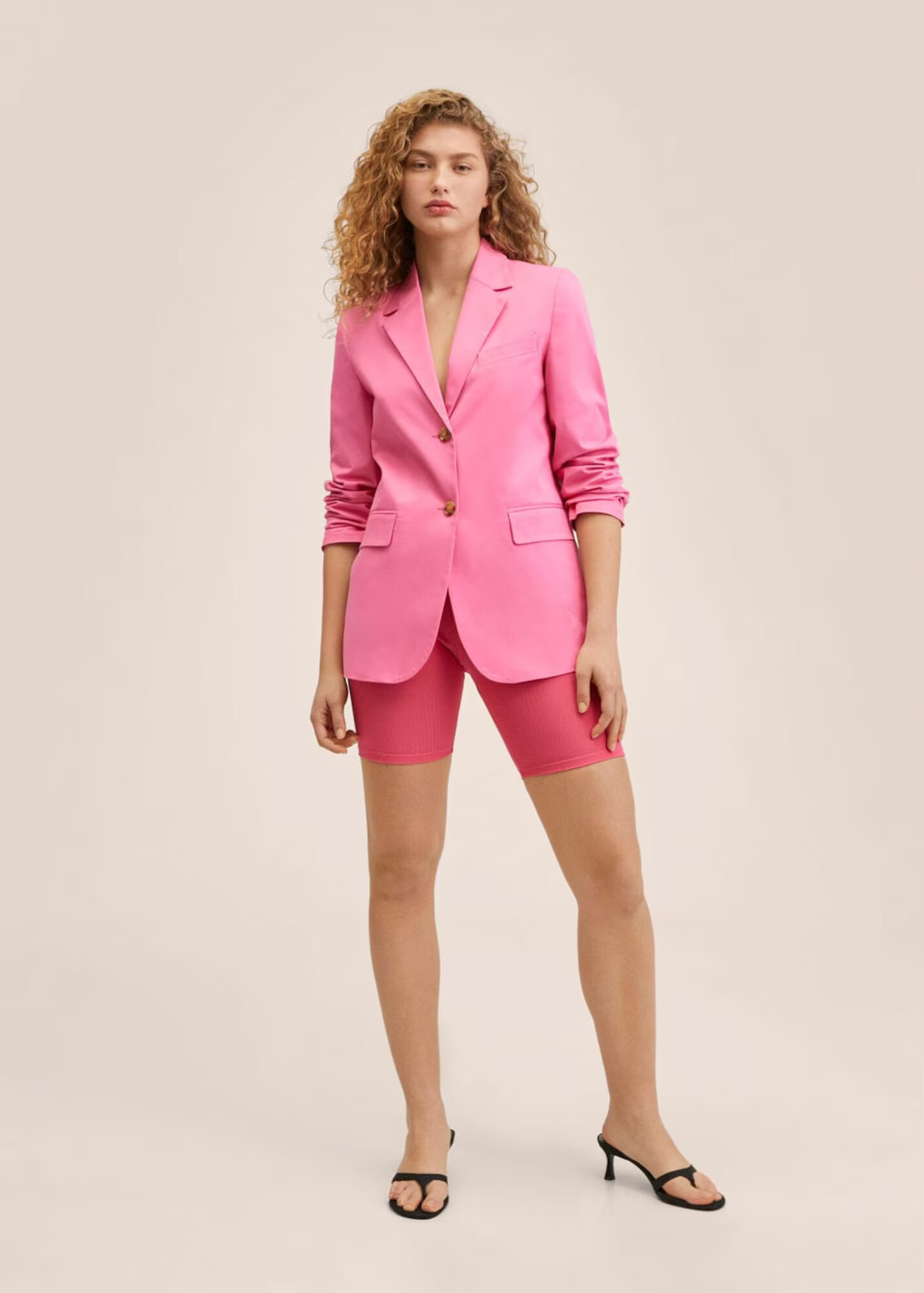 MANGO Blazer 'Katy' roza - Pepit.si