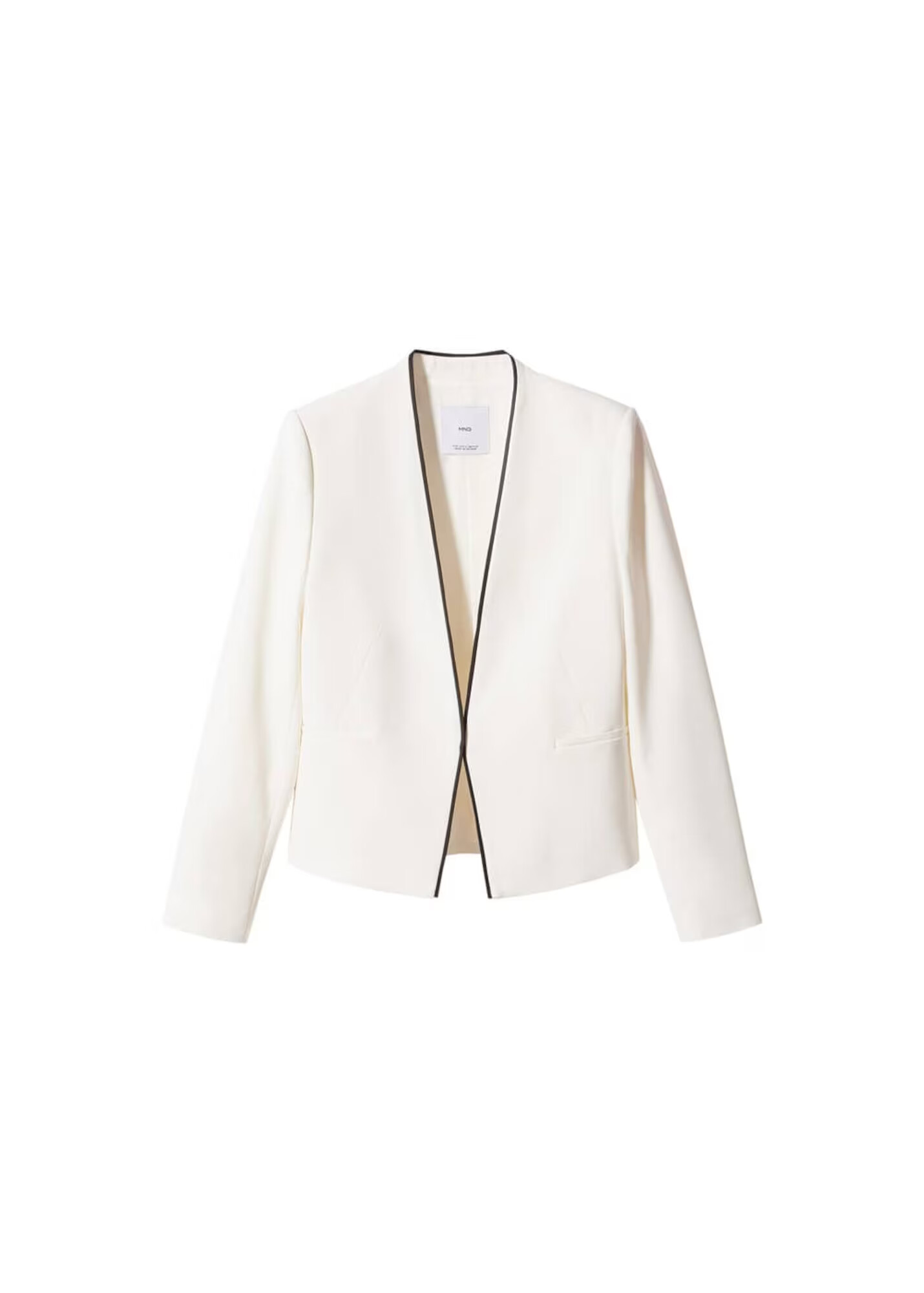 MANGO Blazer 'leli' črna / bela - Pepit.si