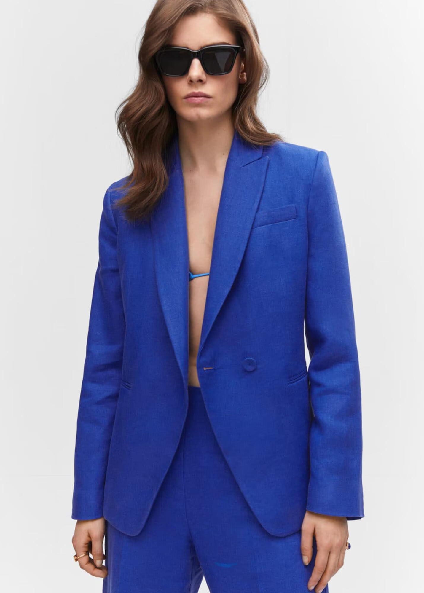 MANGO Blazer 'Linet' kraljevo modra - Pepit.si