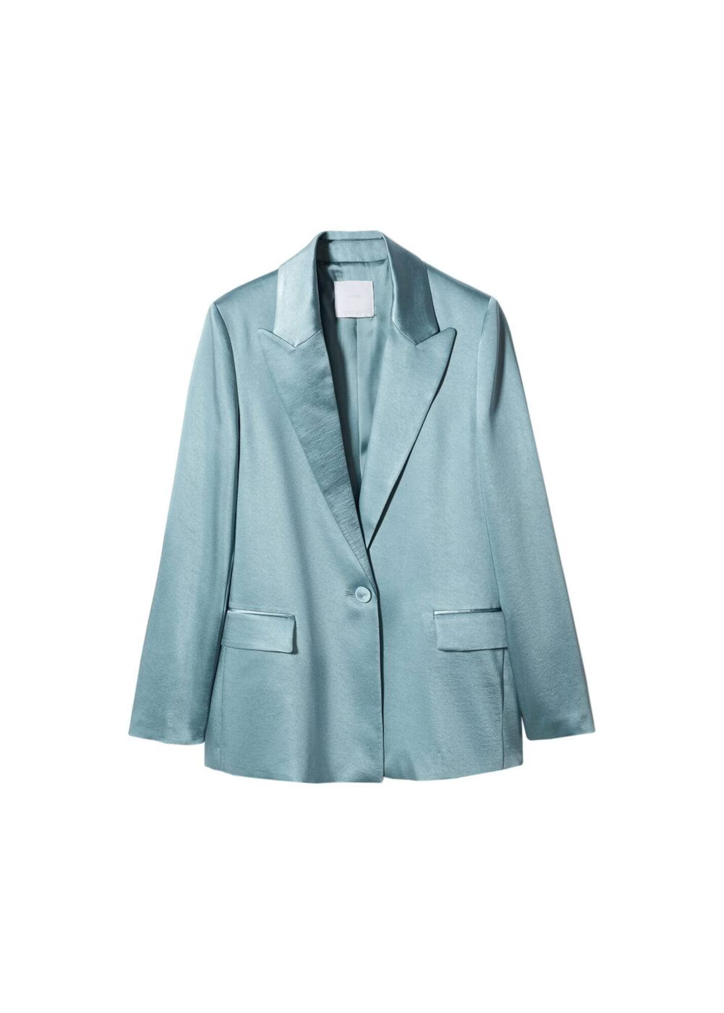 MANGO Blazer 'Nicole' pastelno modra - Pepit.si