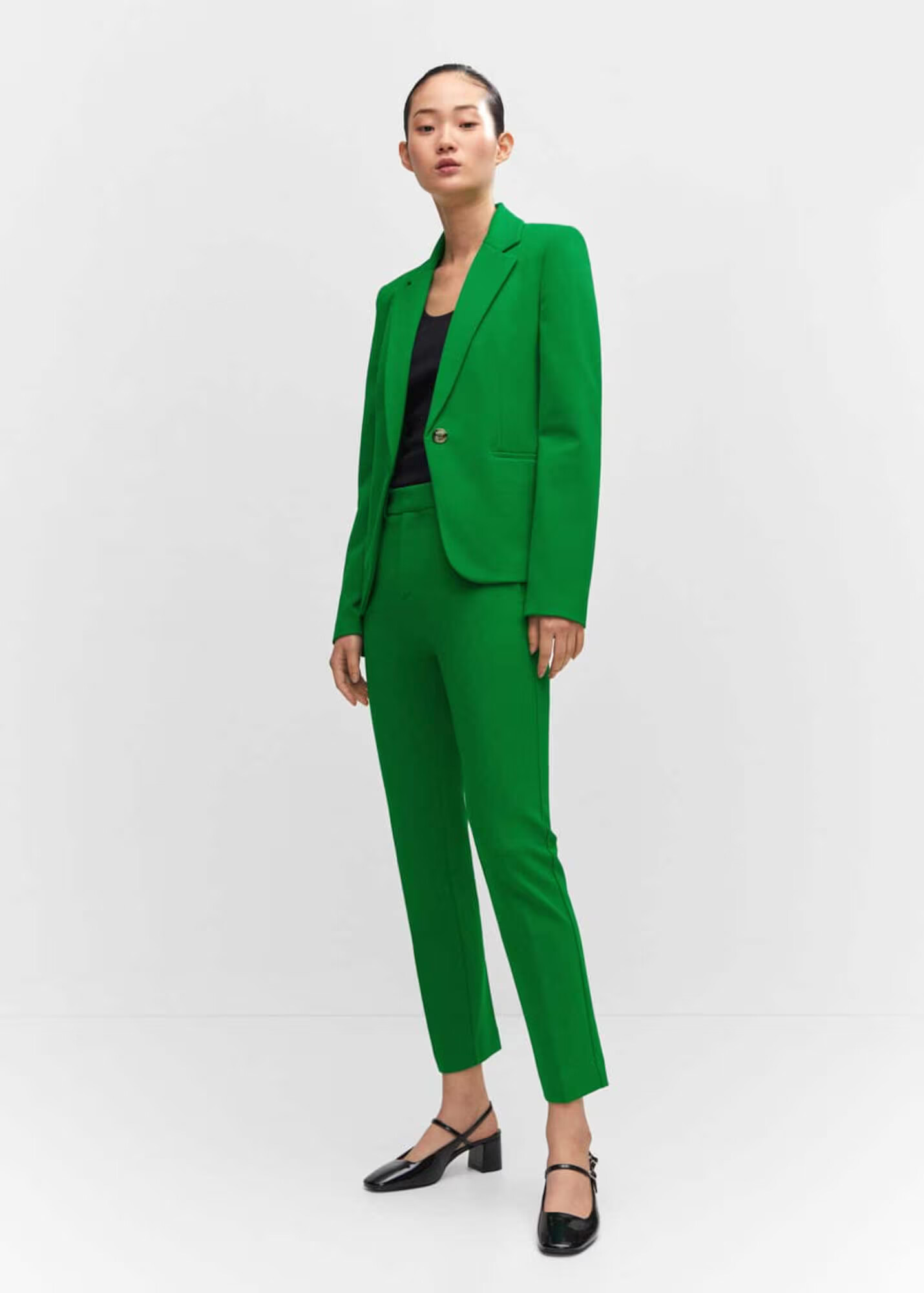 MANGO Blazer 'Paloma' travnato zelena - Pepit.si