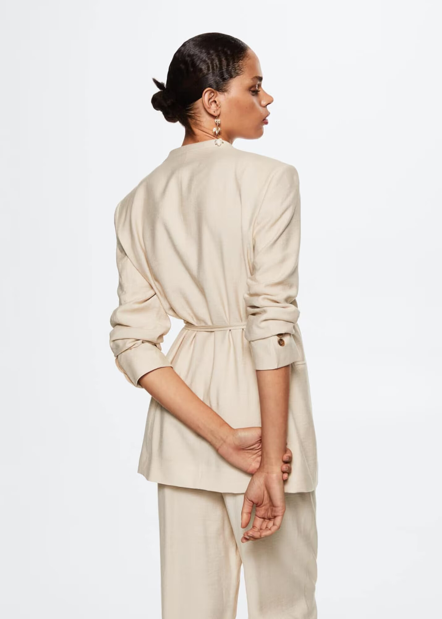 MANGO Blazer 'Peanut' nude - Pepit.si