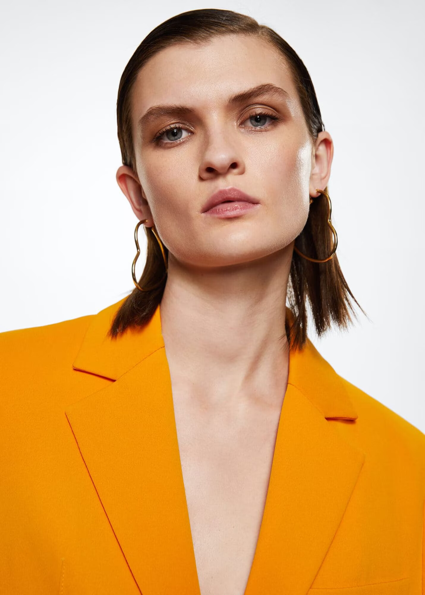 MANGO Blazer 'Pleat' oranžna - Pepit.si