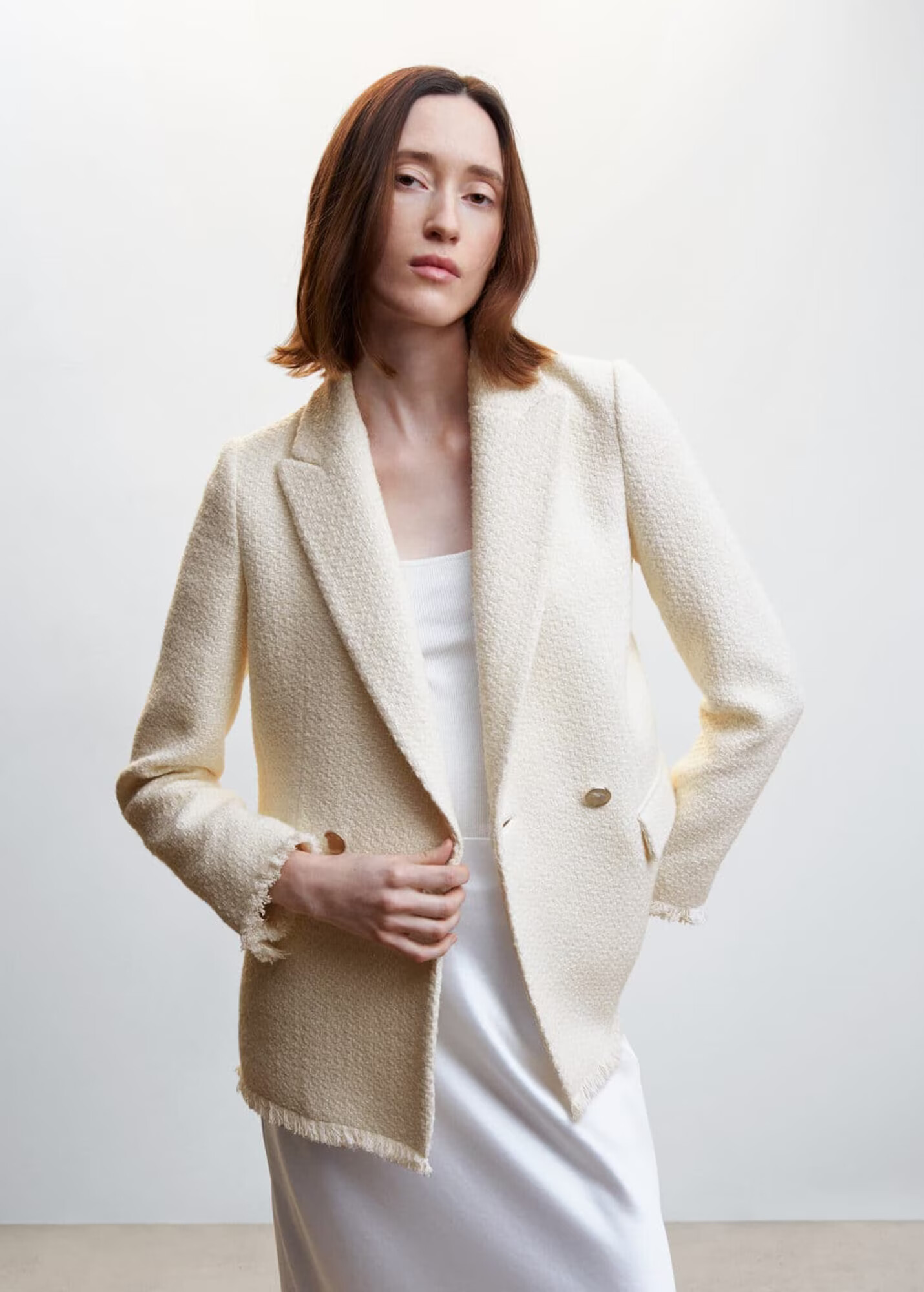 MANGO Blazer 'Quintin' nude - Pepit.si